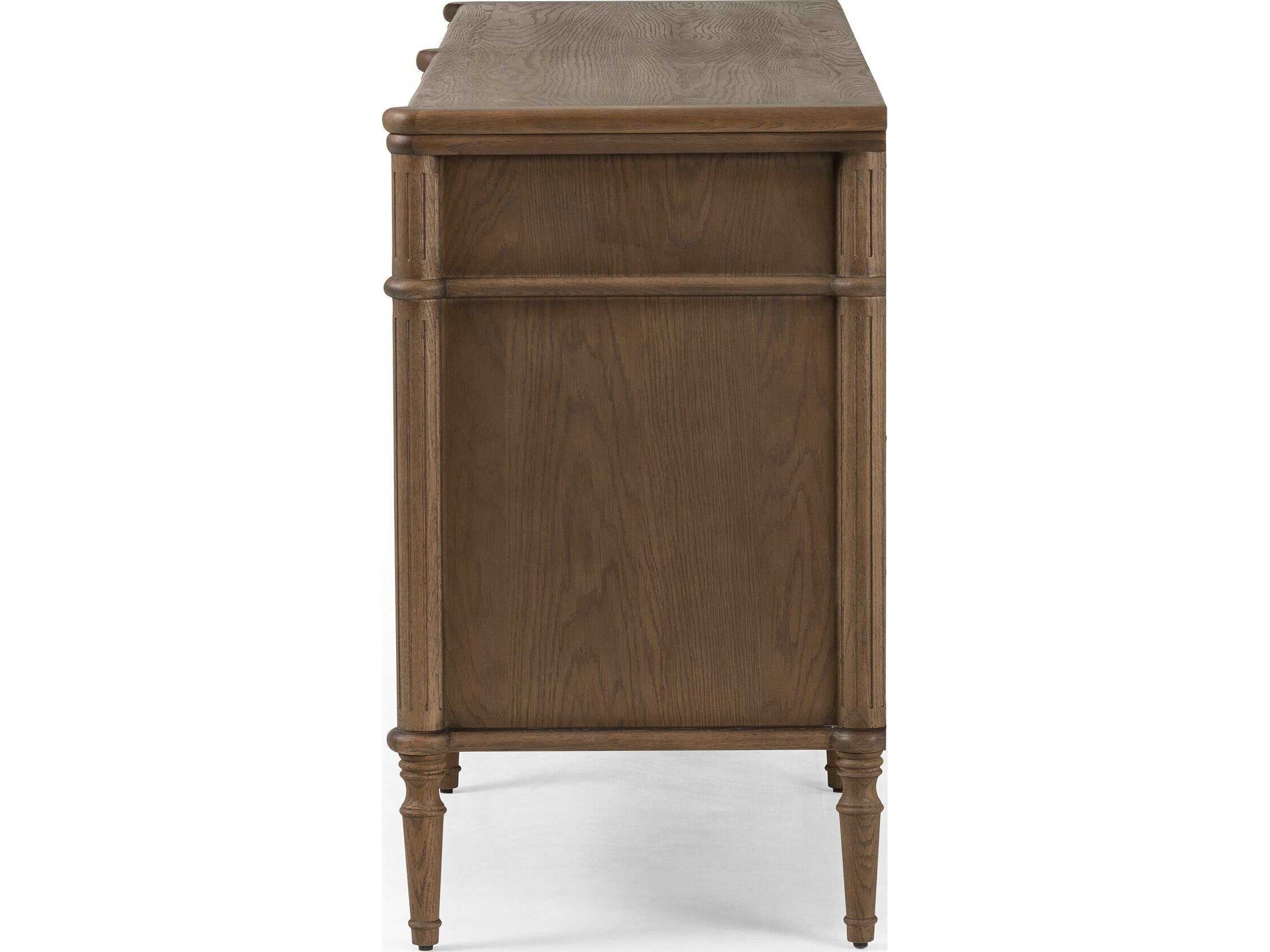 Four Hands Collins Toulouse Toasted Oak  Wood 6 Drawer Dresser