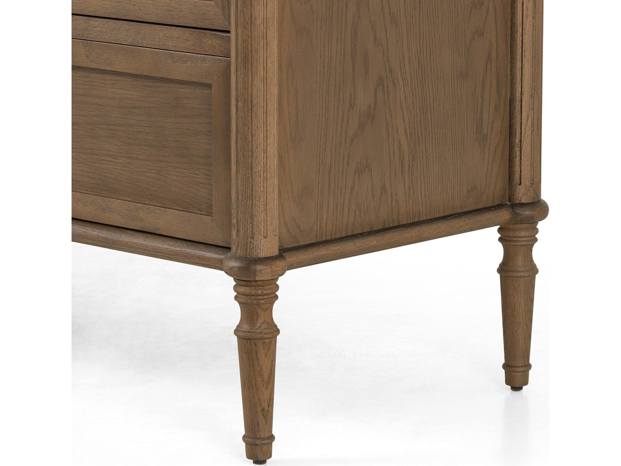 Four Hands Collins Toulouse Toasted Oak  Wood 6 Drawer Dresser