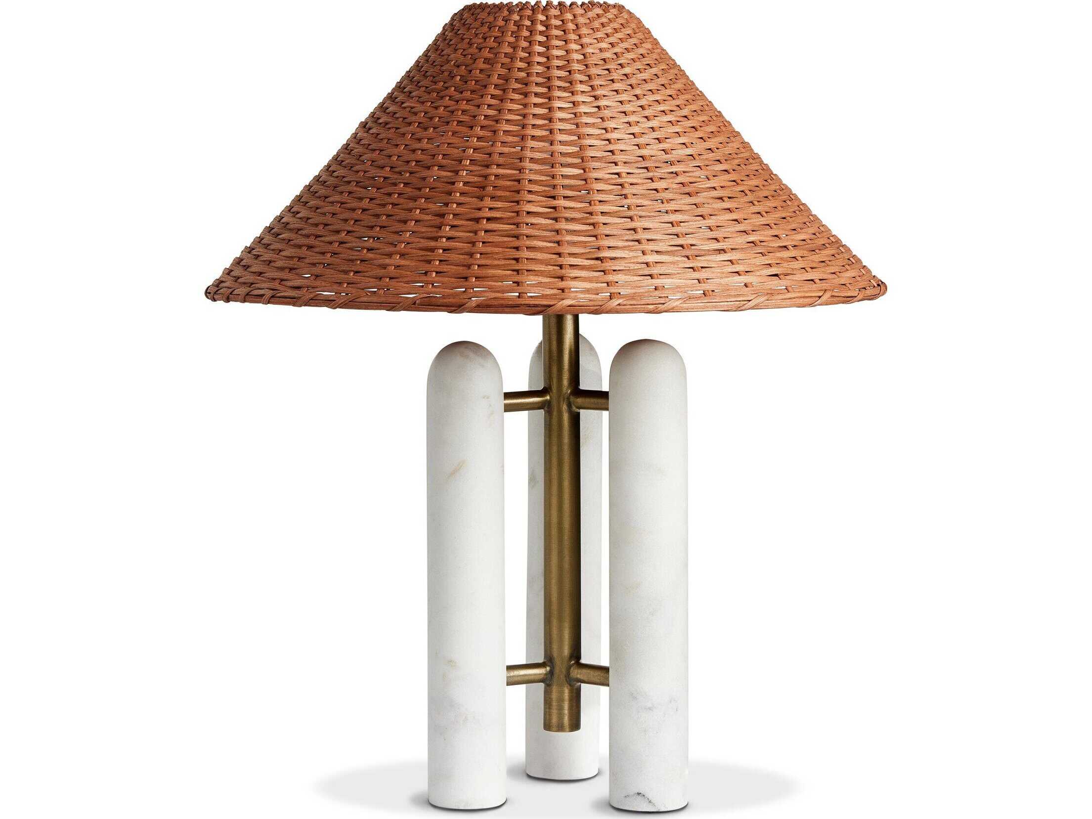 Four Hands White Medici Table Lamp