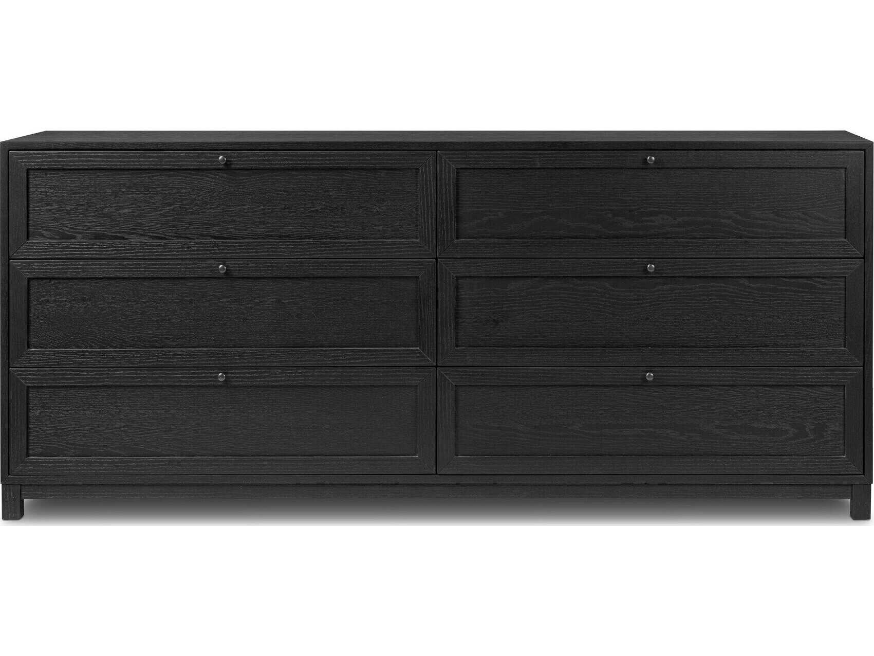 Four Hands Irondale Millie 6-Drawers Oak Wood Double Dresser