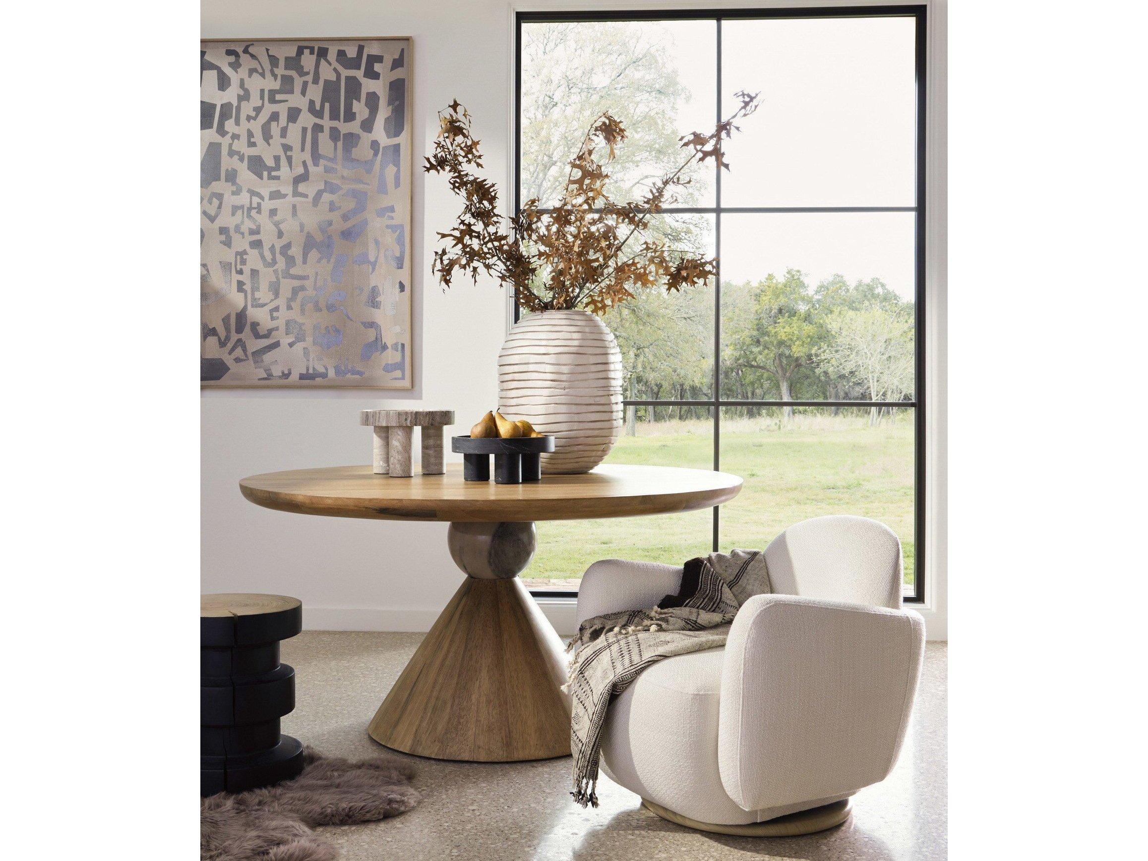 Four Hands Art Studio Block III by Coup D'esprit Vertical Grain White Oak Floater  Canvas Wall Art