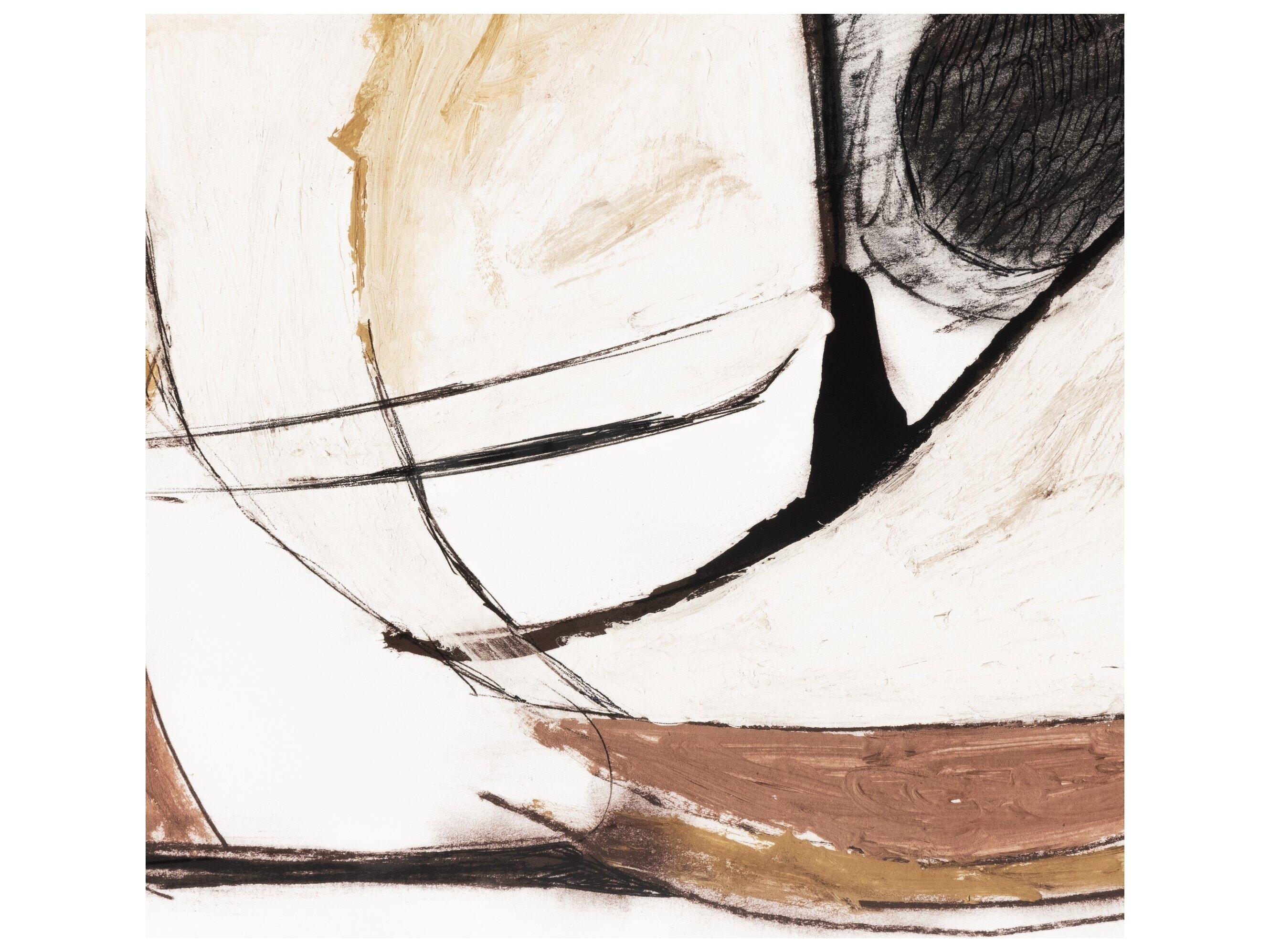 Four Hands Art Studio Mixed Media by Dan Hobday Rustic Walnut  Canvas Wall Art