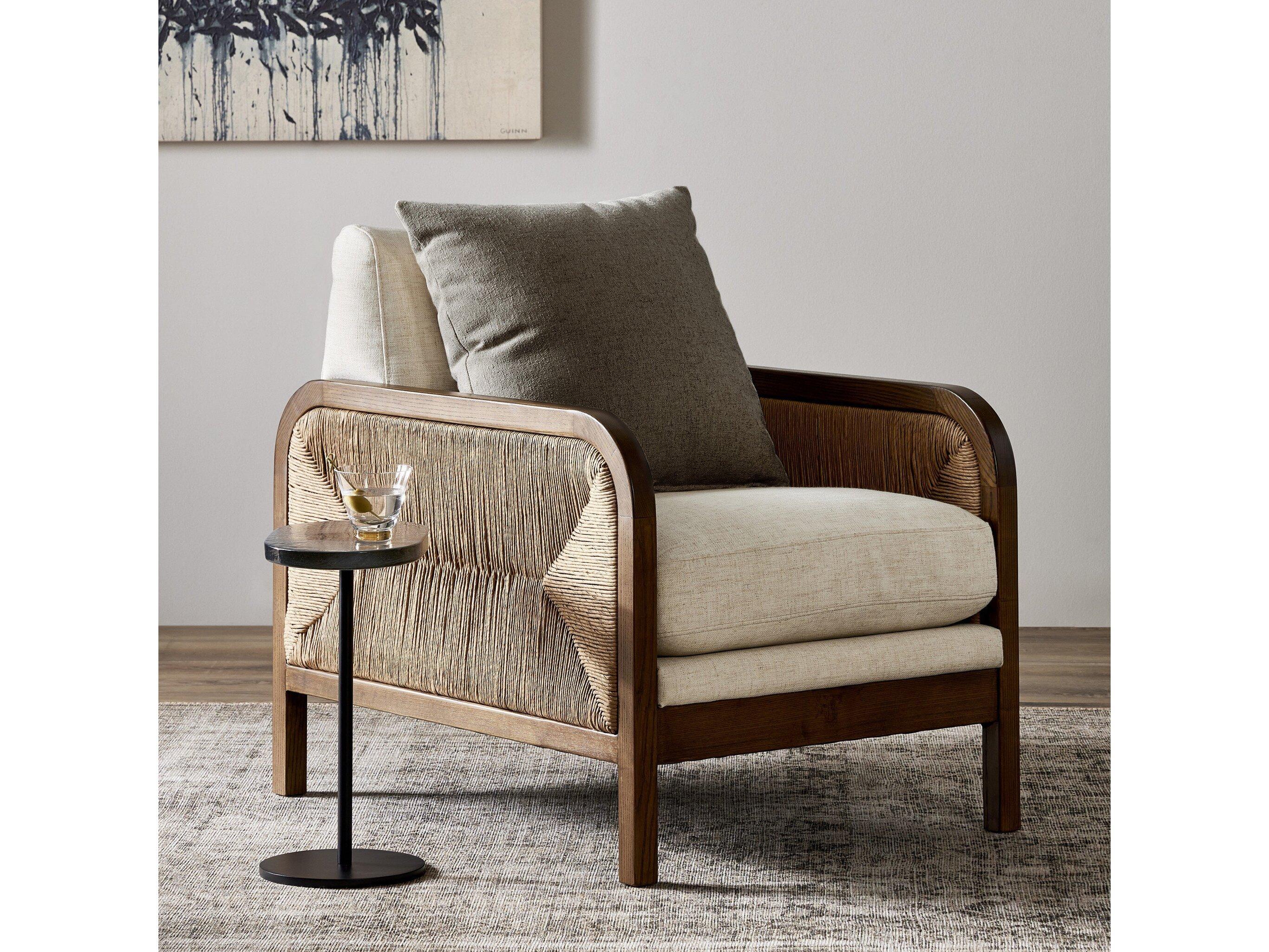 Four Hands Allston Kalani Brown Fabric Accent Chair