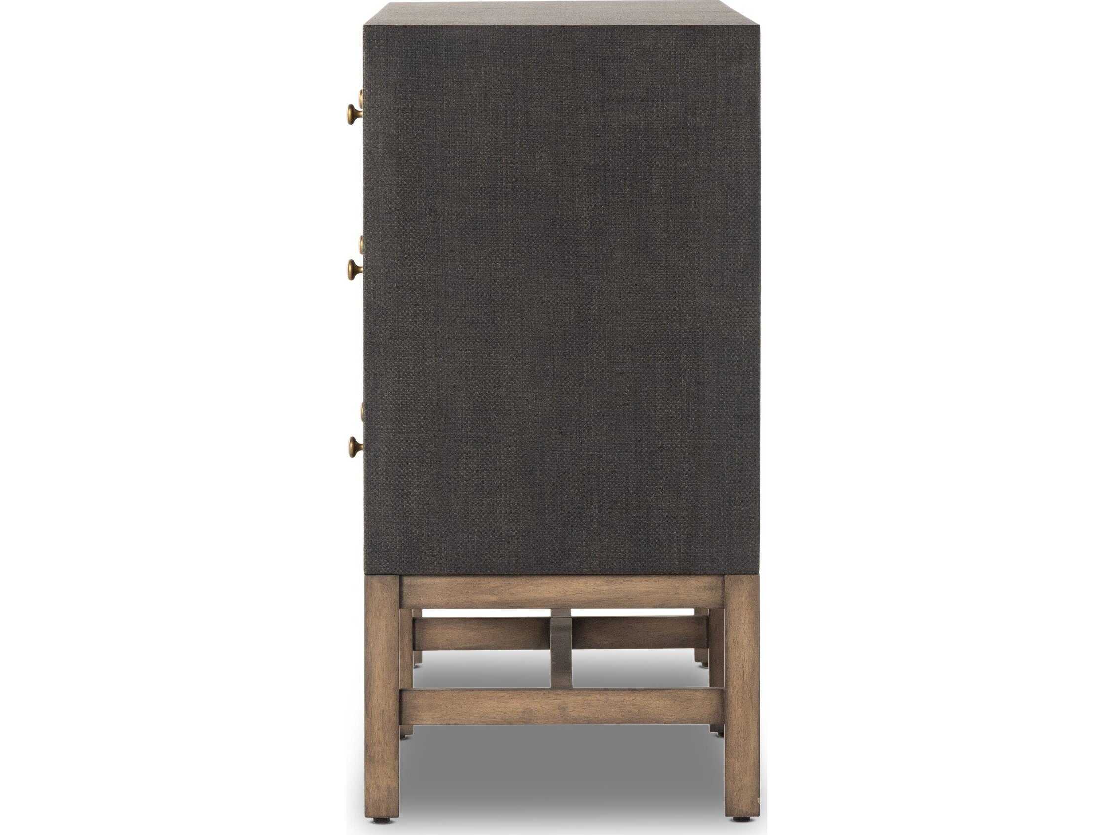 Four Hands Callahan Fiona 6-Drawers Mahogany Wood Double Dresser