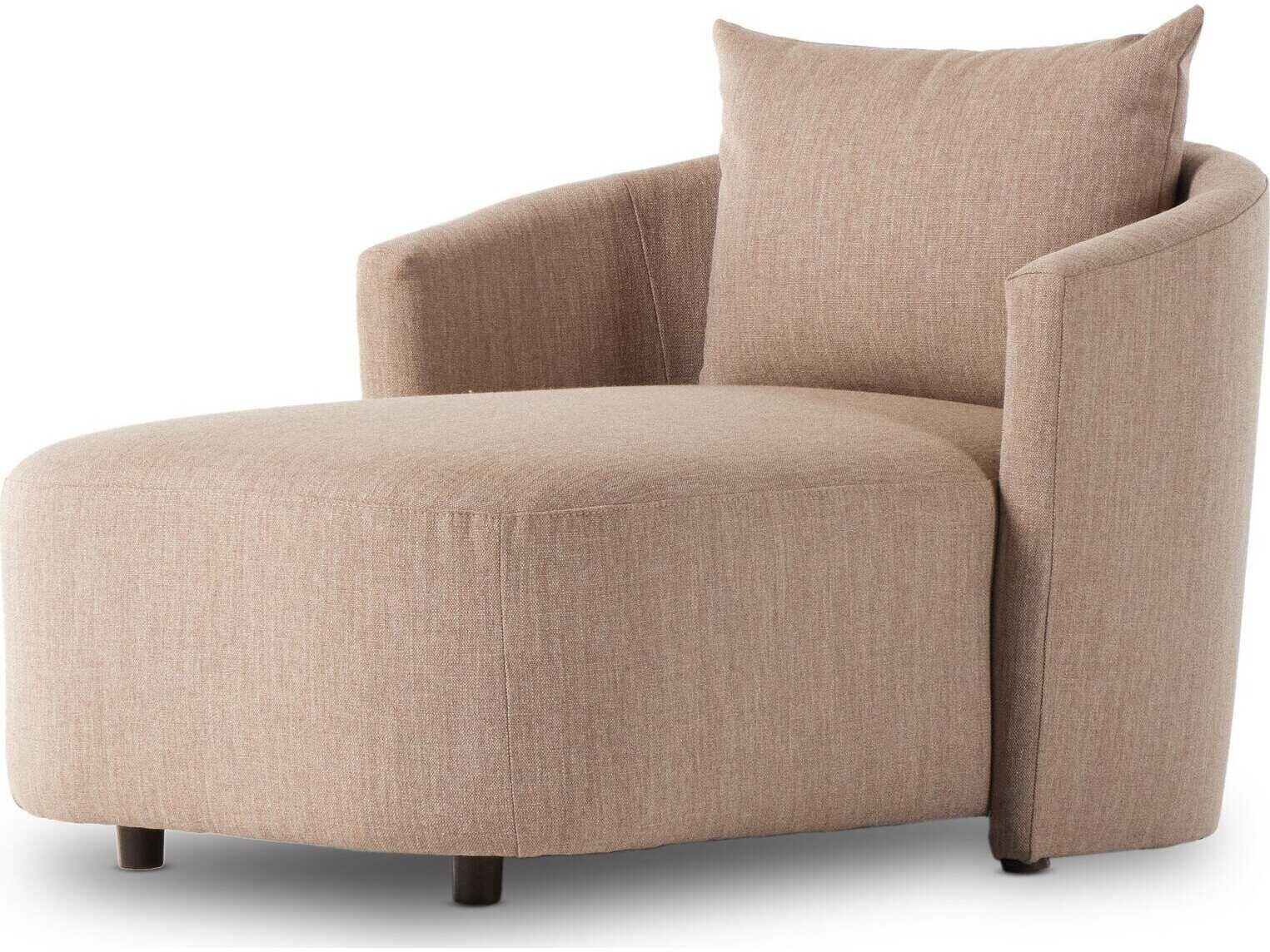 Four Hands Centrale Farrah Alcala Fawn Upholstered Chaise Lounge