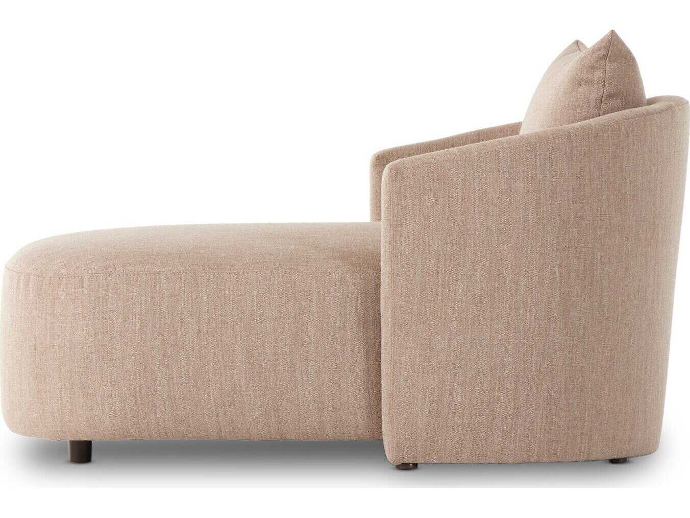 Four Hands Centrale Farrah Alcala Fawn Upholstered Chaise Lounge