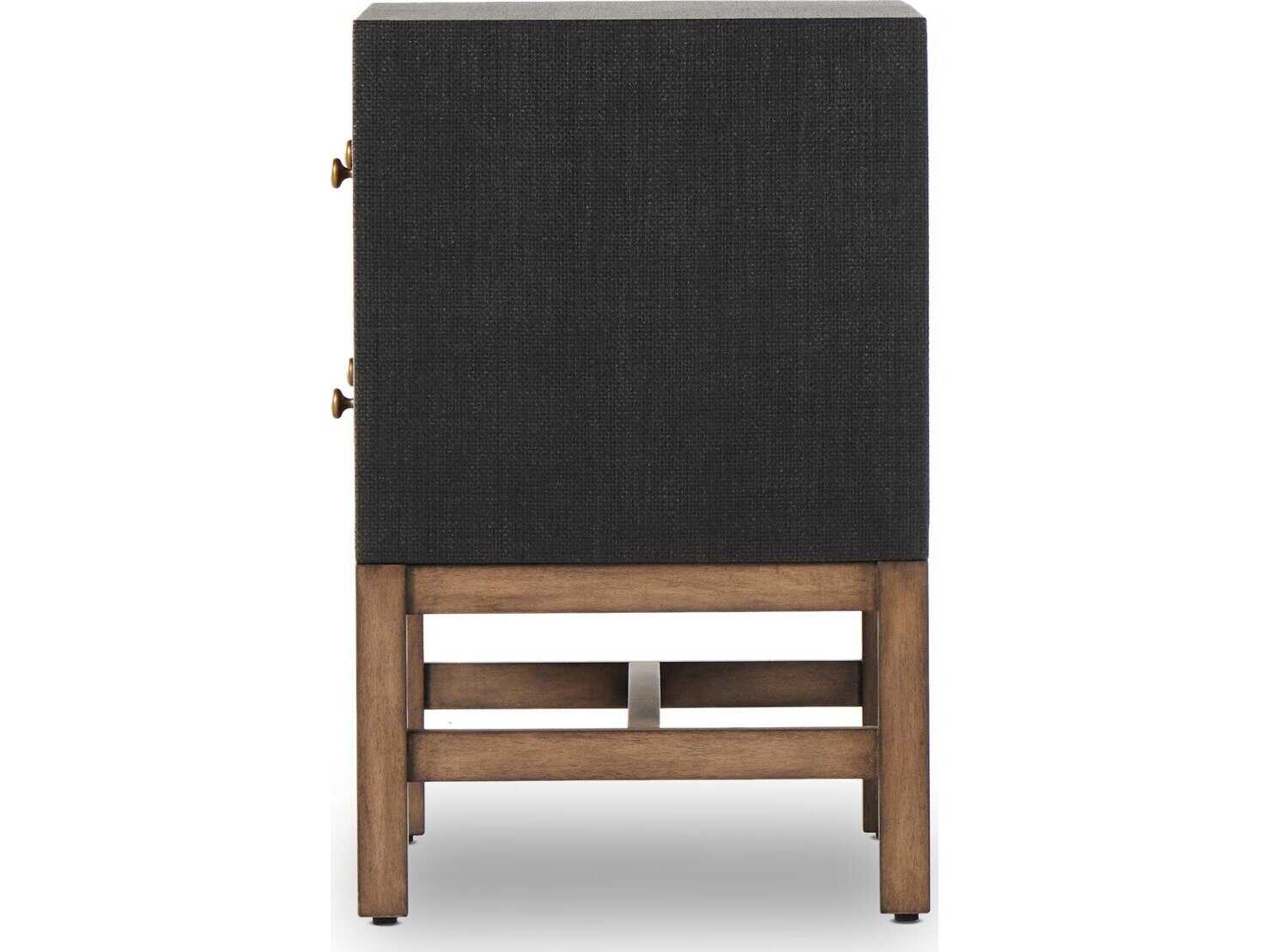 Four Hands Callahan Fiona 2-Drawers Mahogany Wood Nightstand