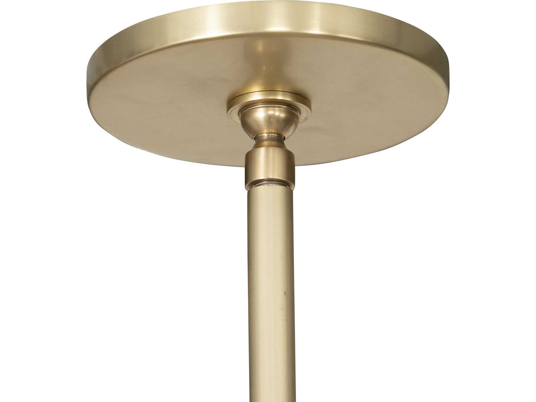 Four Hands Deacon 2-Light Brass LED Empire Linear Island Pendant