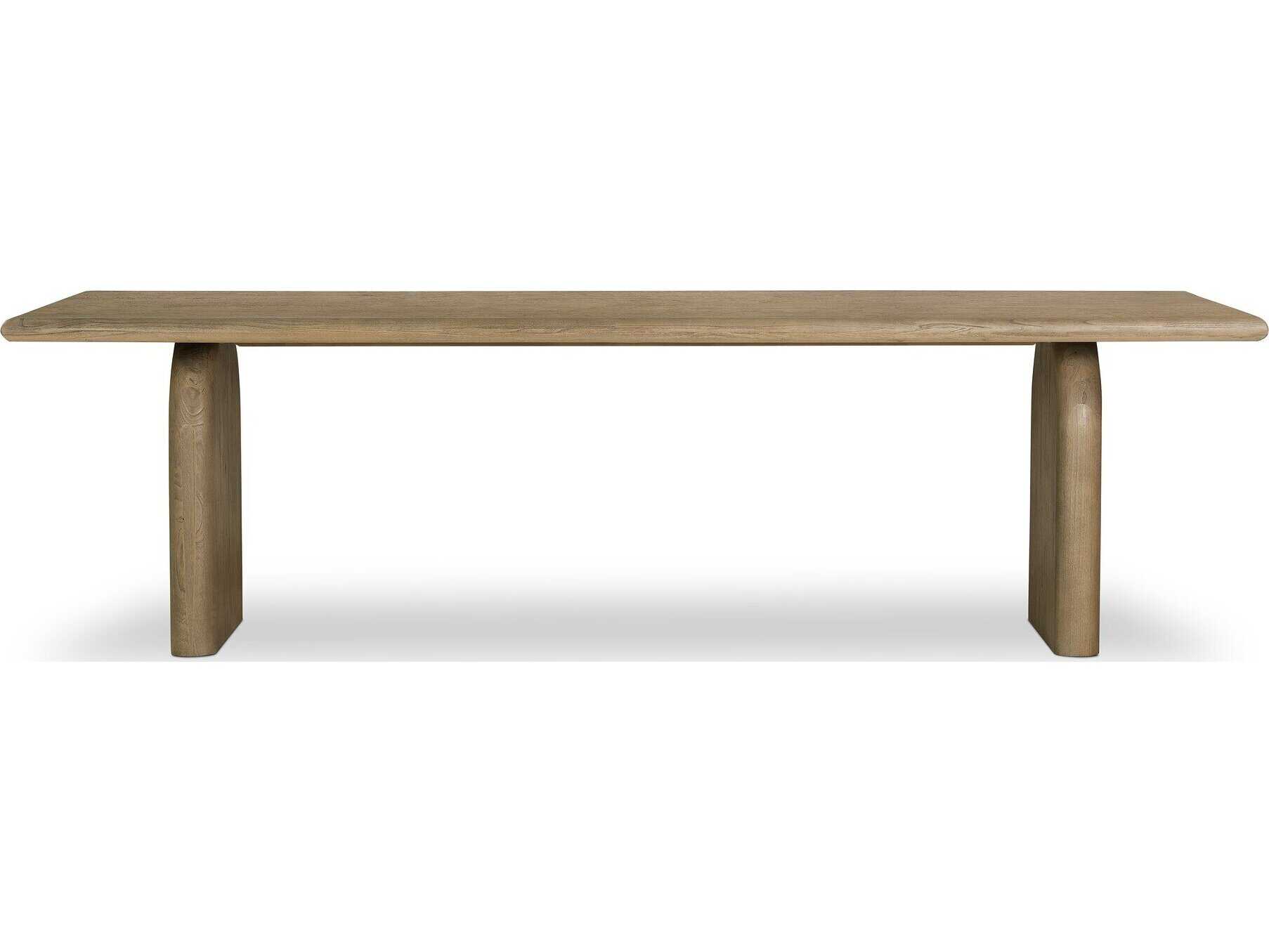 Four Hands Thompson Sorrento Rectangular Wood Aged Drift Mindi Dining Table