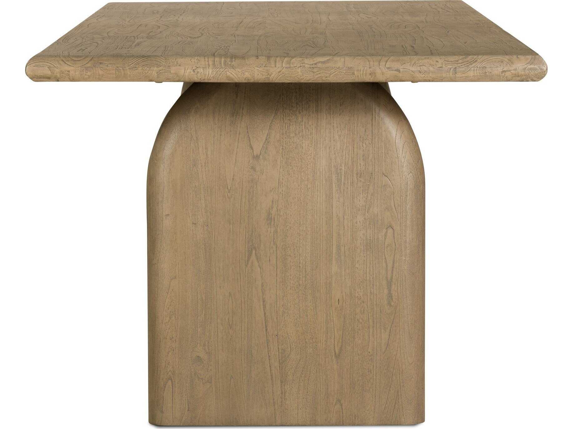 Four Hands Thompson Sorrento Rectangular Wood Aged Drift Mindi Dining Table