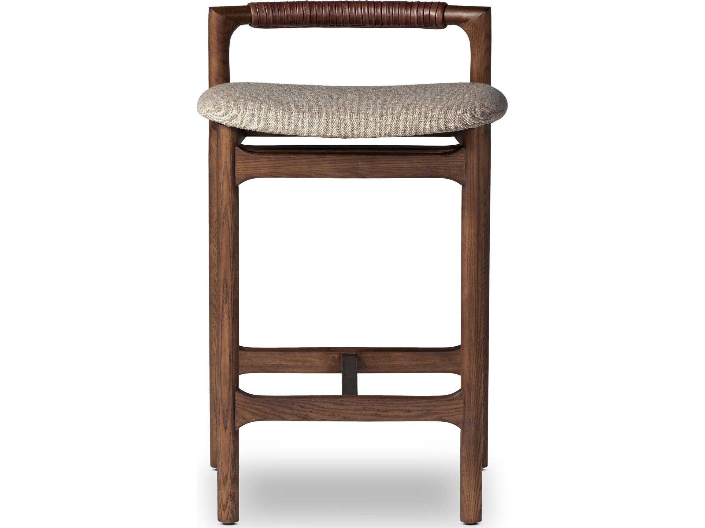 Four Hands Allston Upholstered Ash Wood Counter Stool