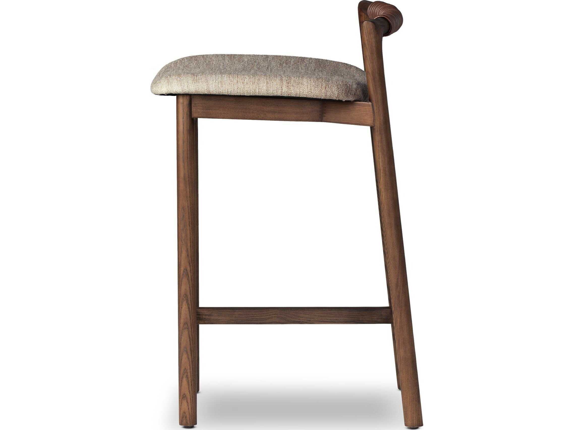 Four Hands Allston Upholstered Ash Wood Counter Stool