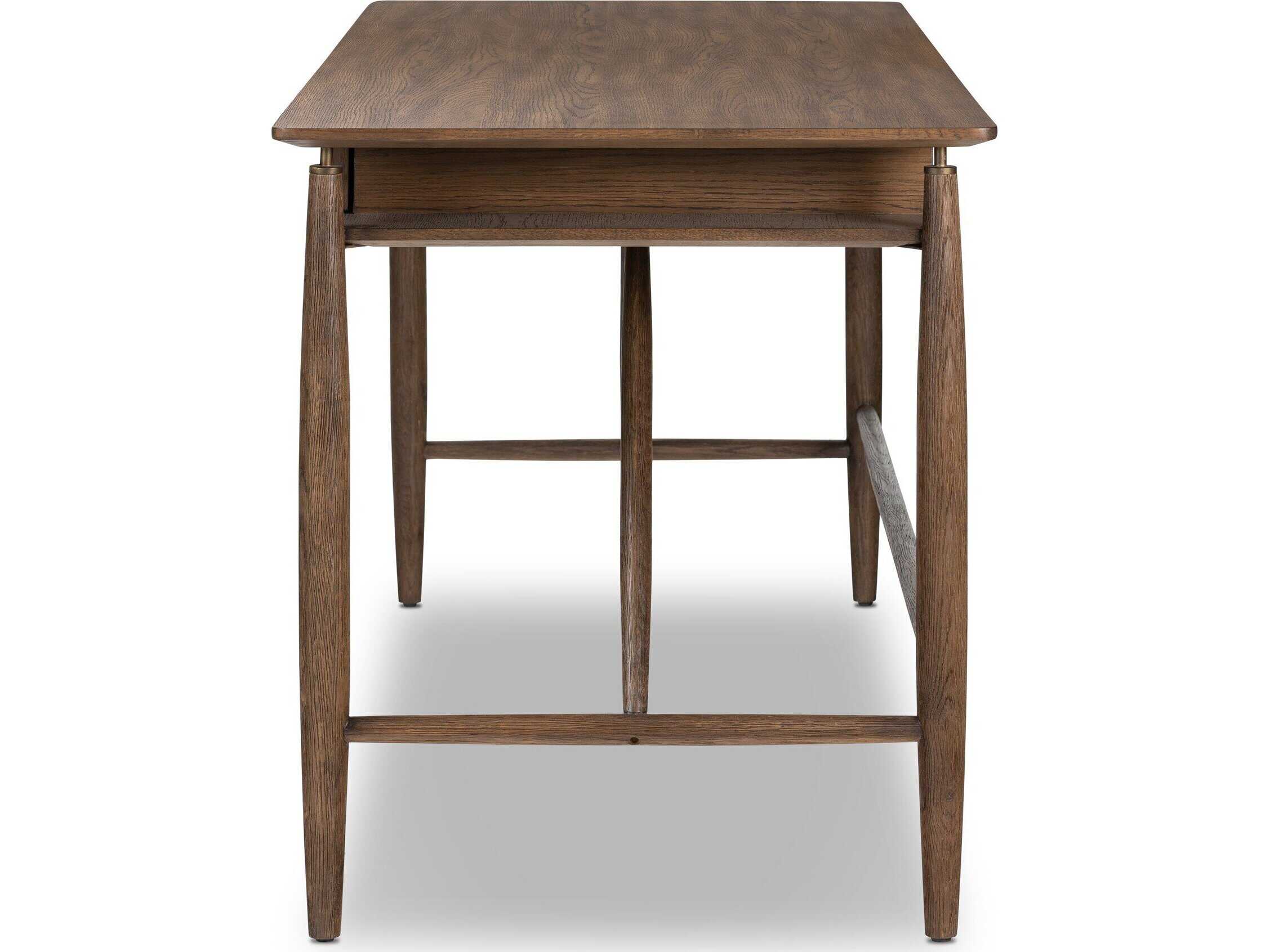 Four Hands Haiden Markia Aged Oak Veneer Oak Wood Desk