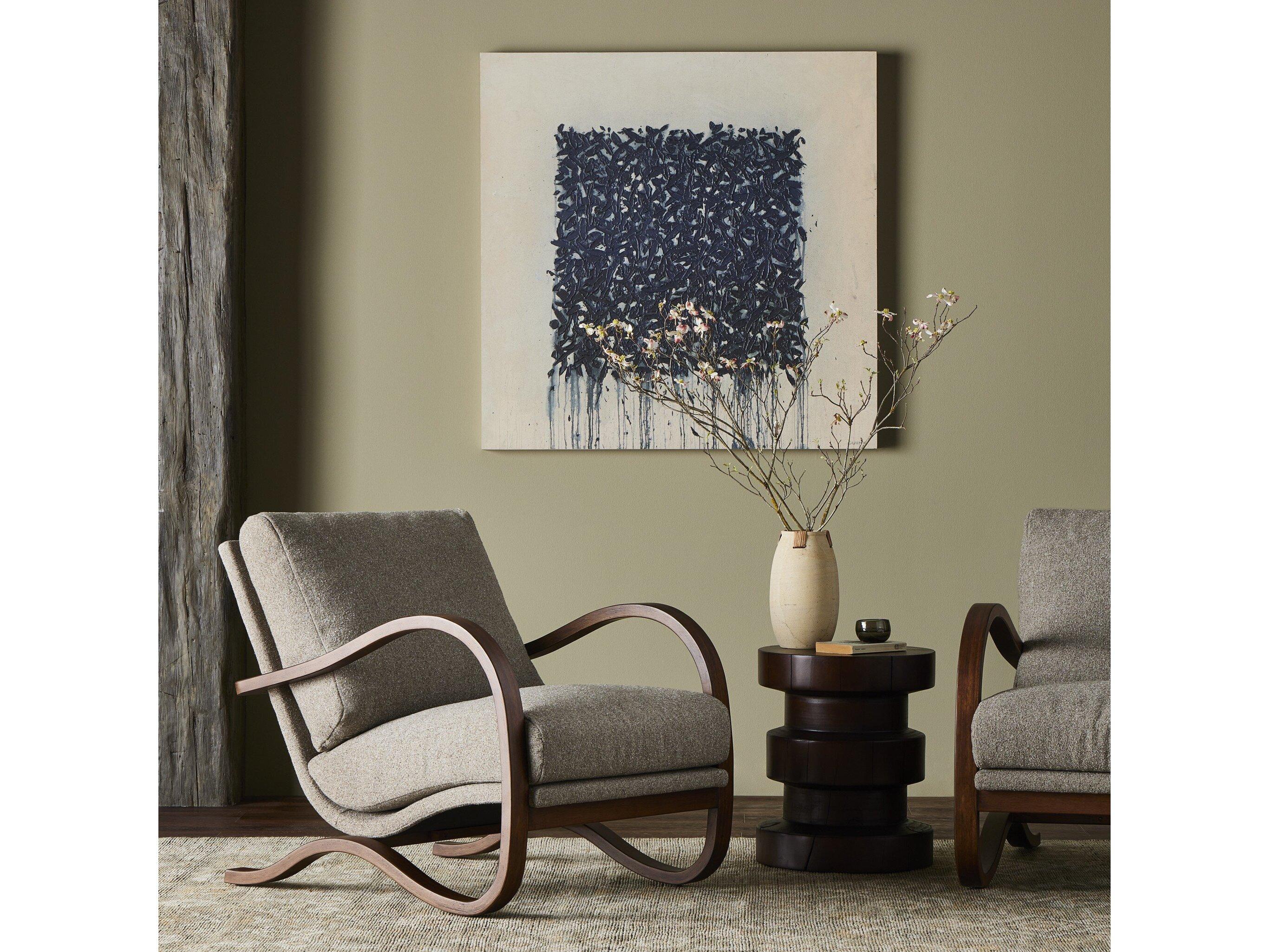 Four Hands Bolton Paxon Gray Fabric Accent Chair