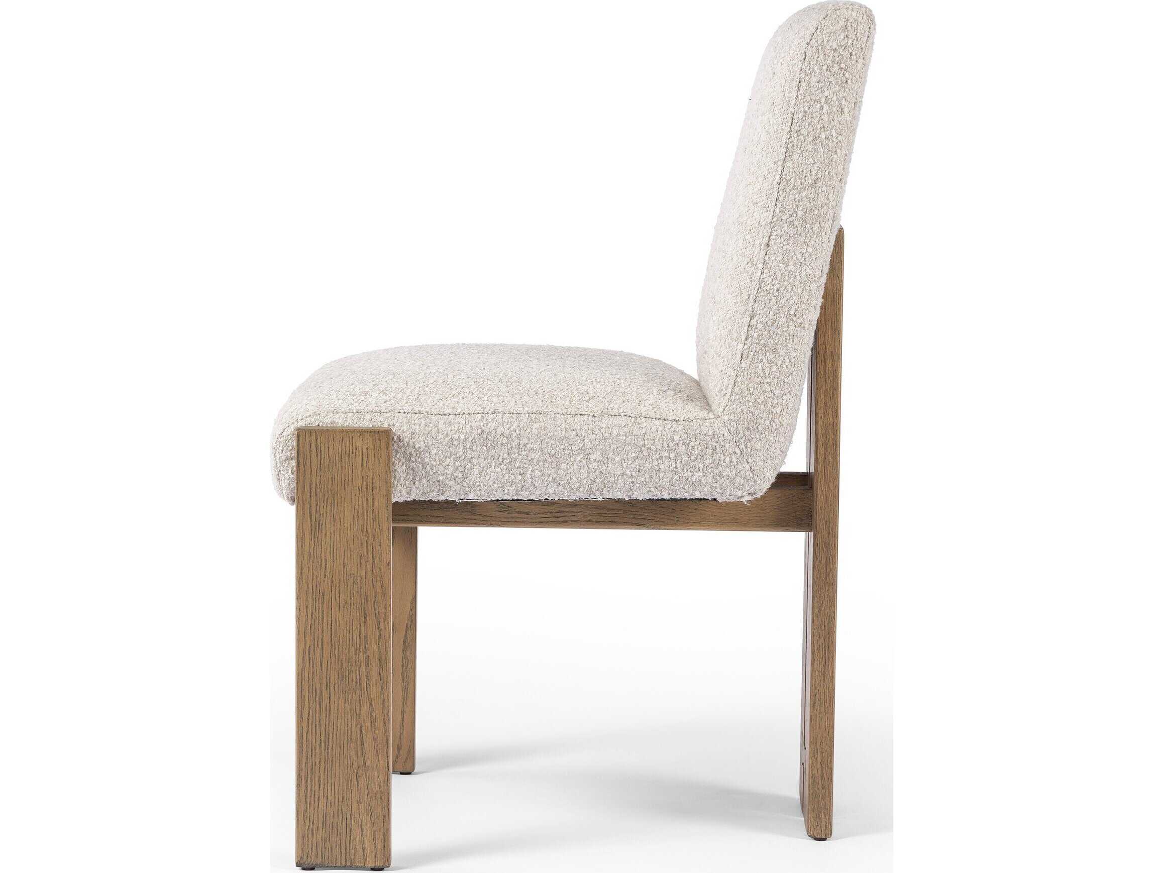 Four Hands Ashford Roxy Somerton Ash Upholstered Oak Wood Dining Chair