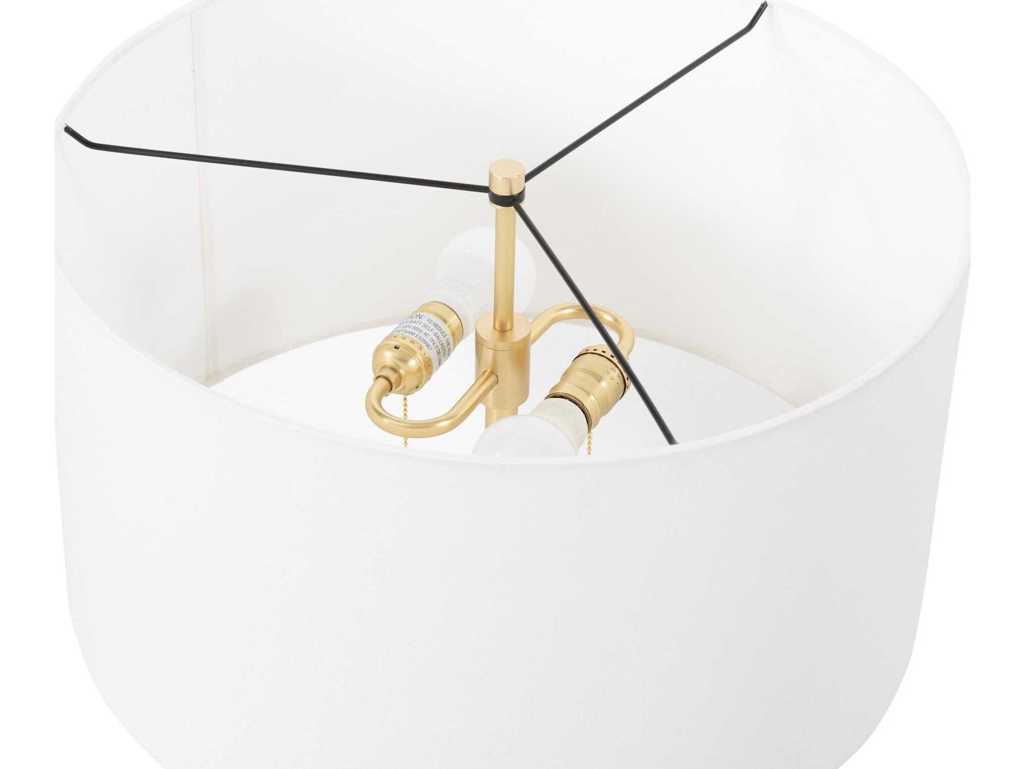 Four Hands Deacon White LED Buffet Lamp