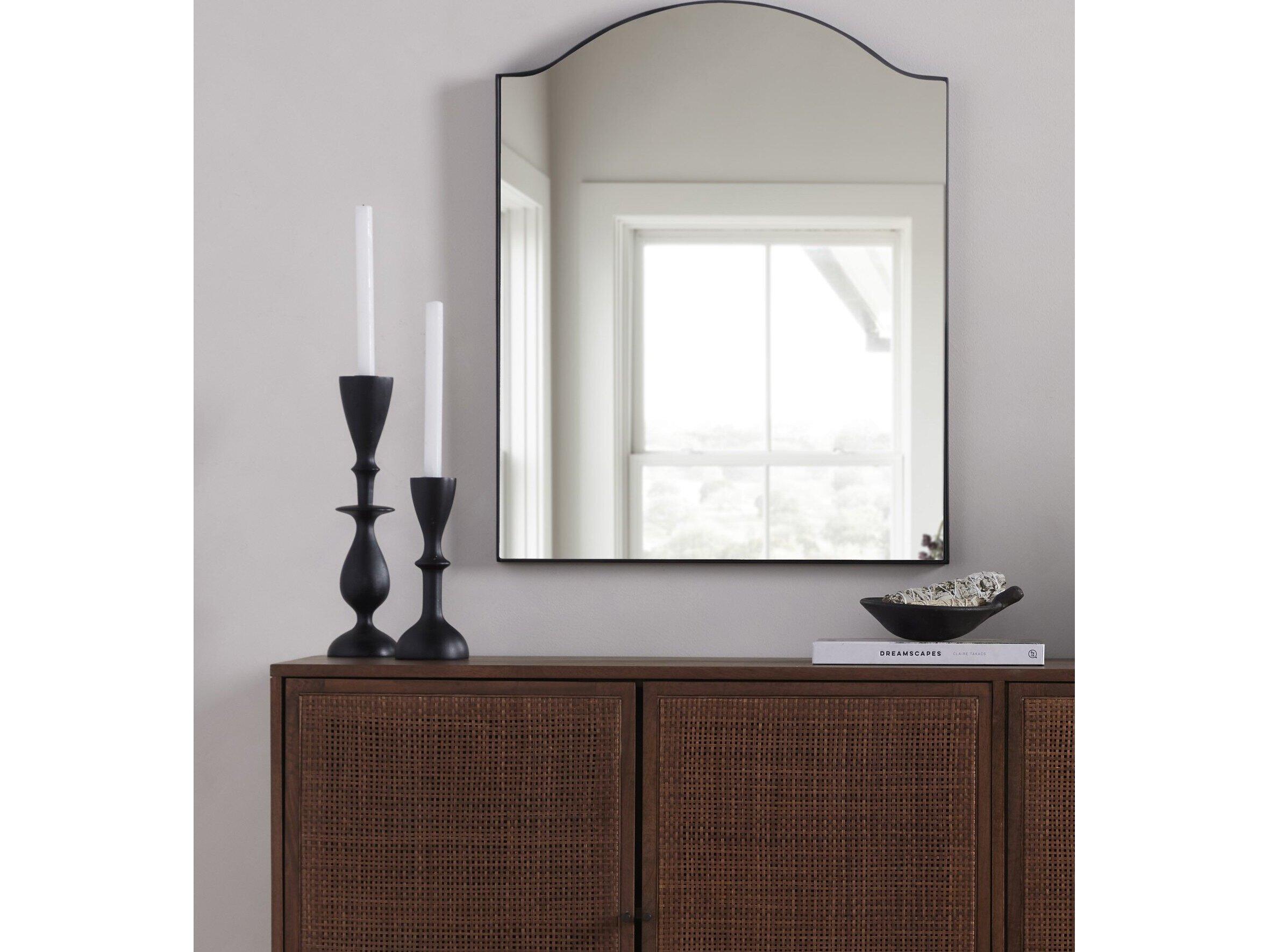 Four Hands Asher Jacques Gunmetal  Small Mirror