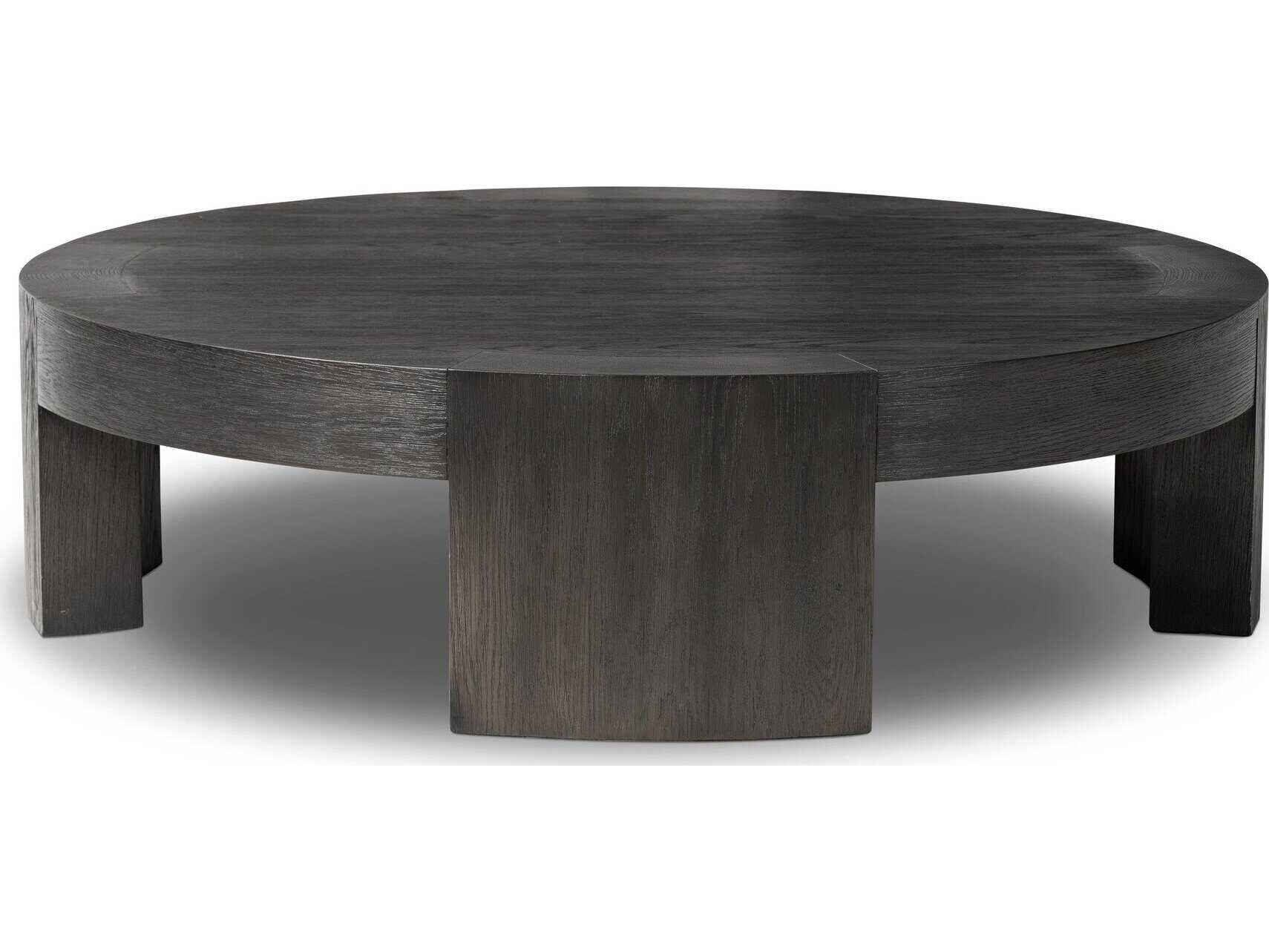 Four Hands Irondale Sheffield Charcoal Oak Veneer Coffee Table