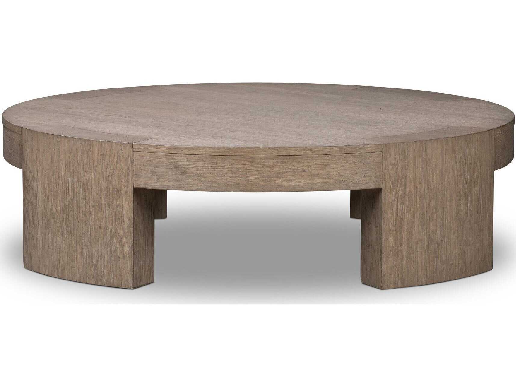 Four Hands Irondale Sheffield Warm Natural Flat Oak Veneer Coffee Table