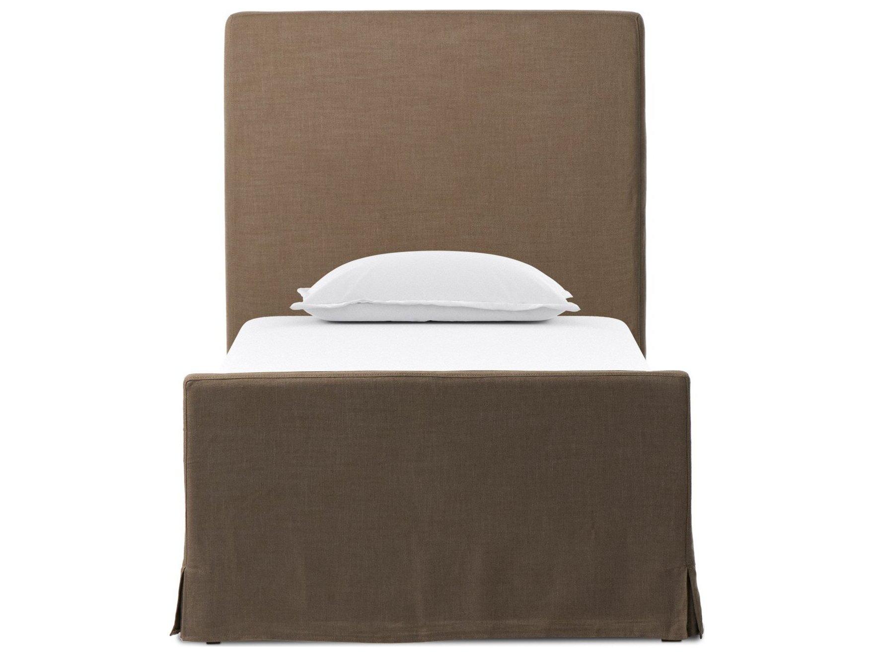 Four Hands Kensington Savoy Coffee Upholstered Twin Platform Bed