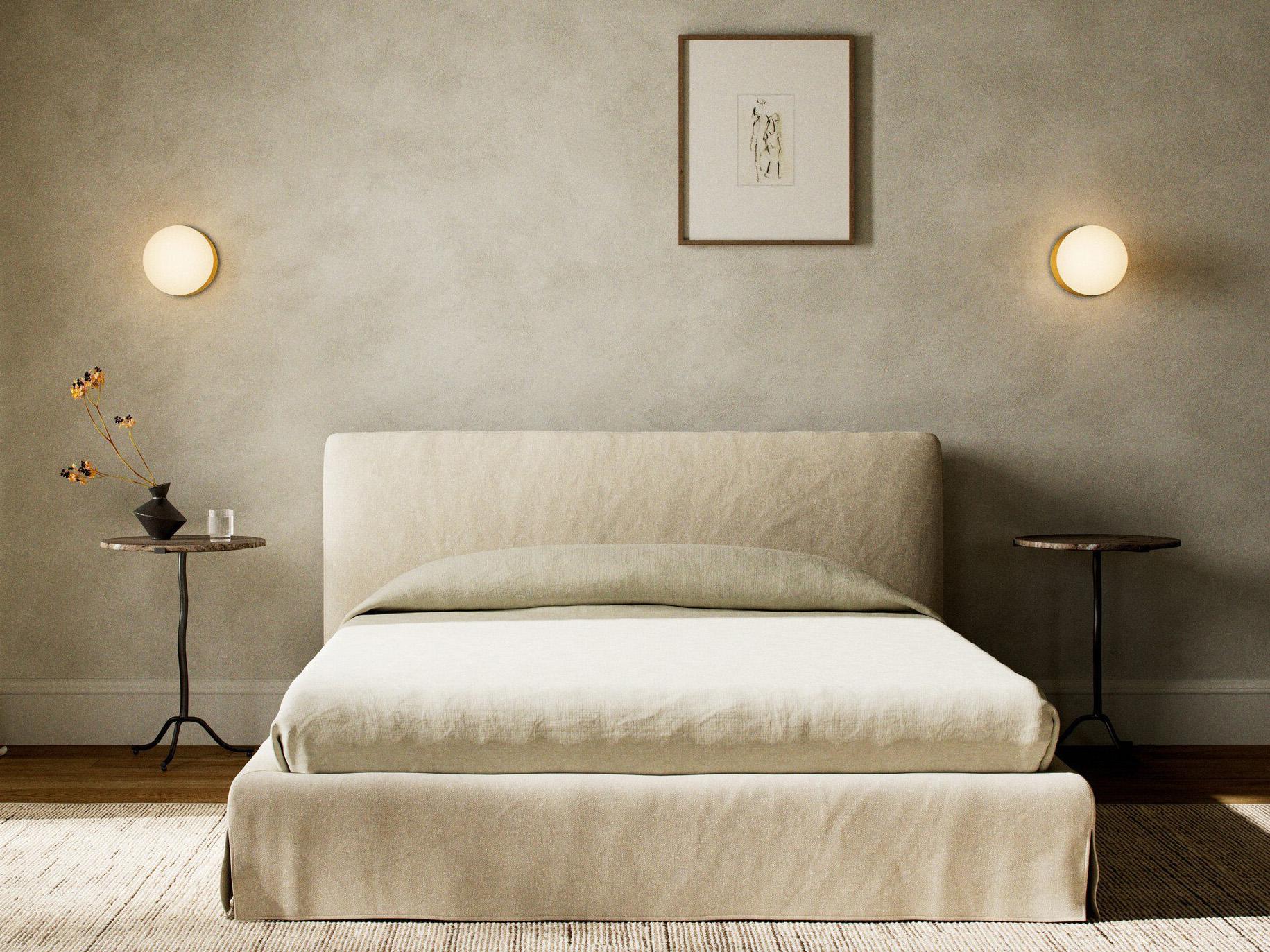 Four Hands Kensington Aidan Slipcover Bed-Natural-King