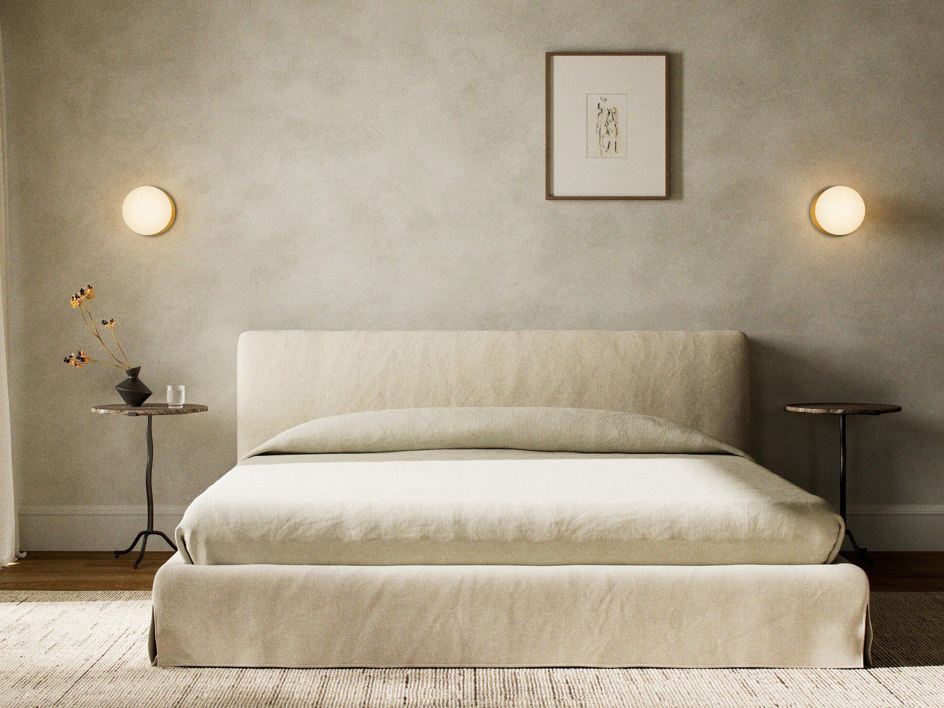 Four Hands Kensington Aidan Slipcover Bed-Natural-King