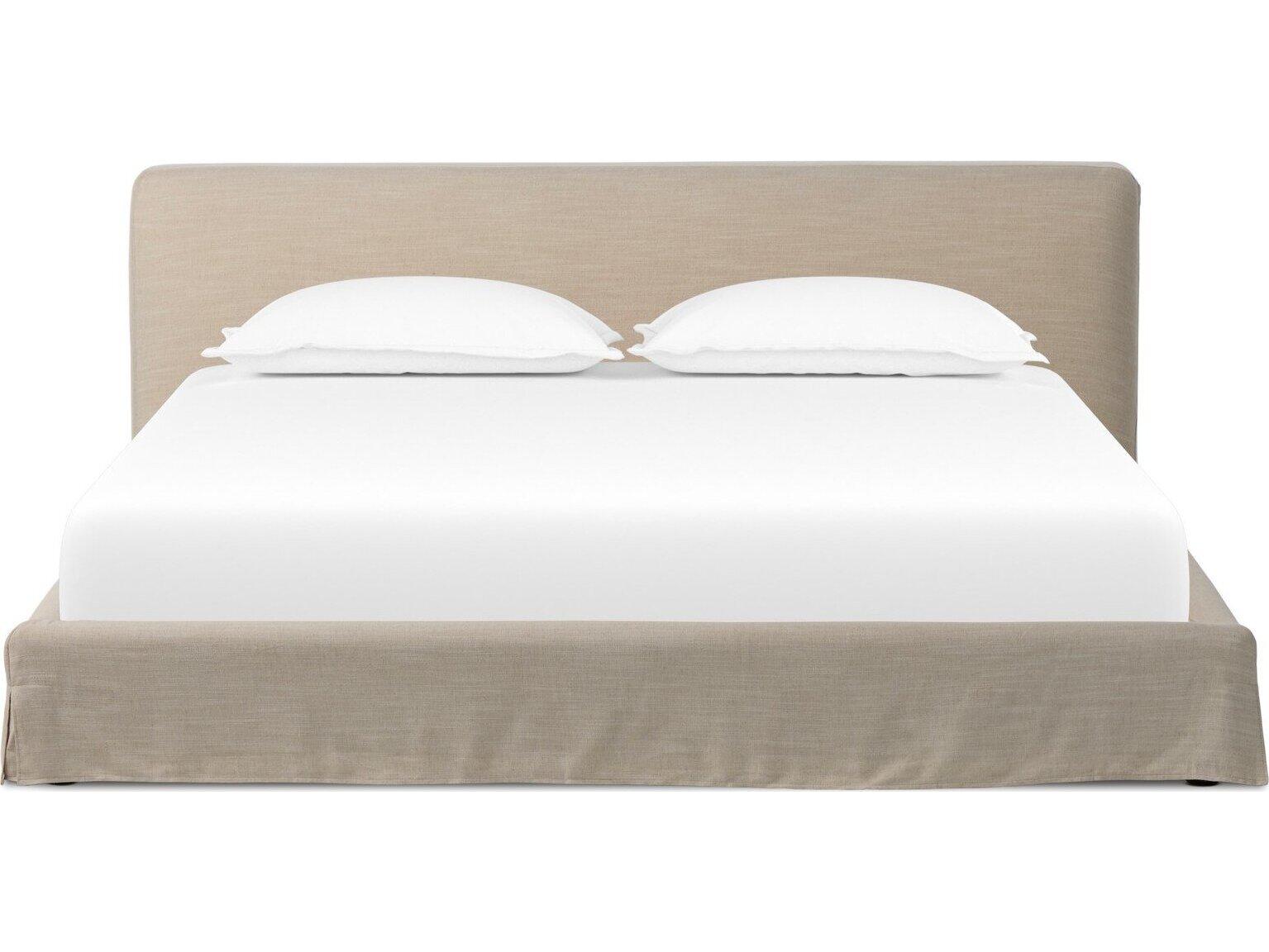 Four Hands Kensington Beige Upholstered King Platform Bed