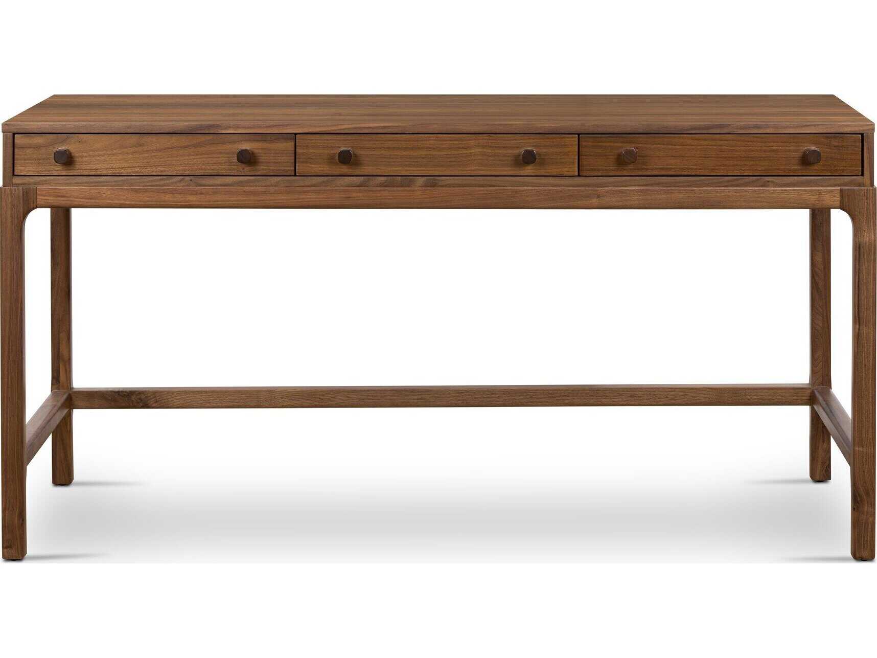 Four Hands Wallis Arturo Natural Walnut Brown Wood Secretary Desk