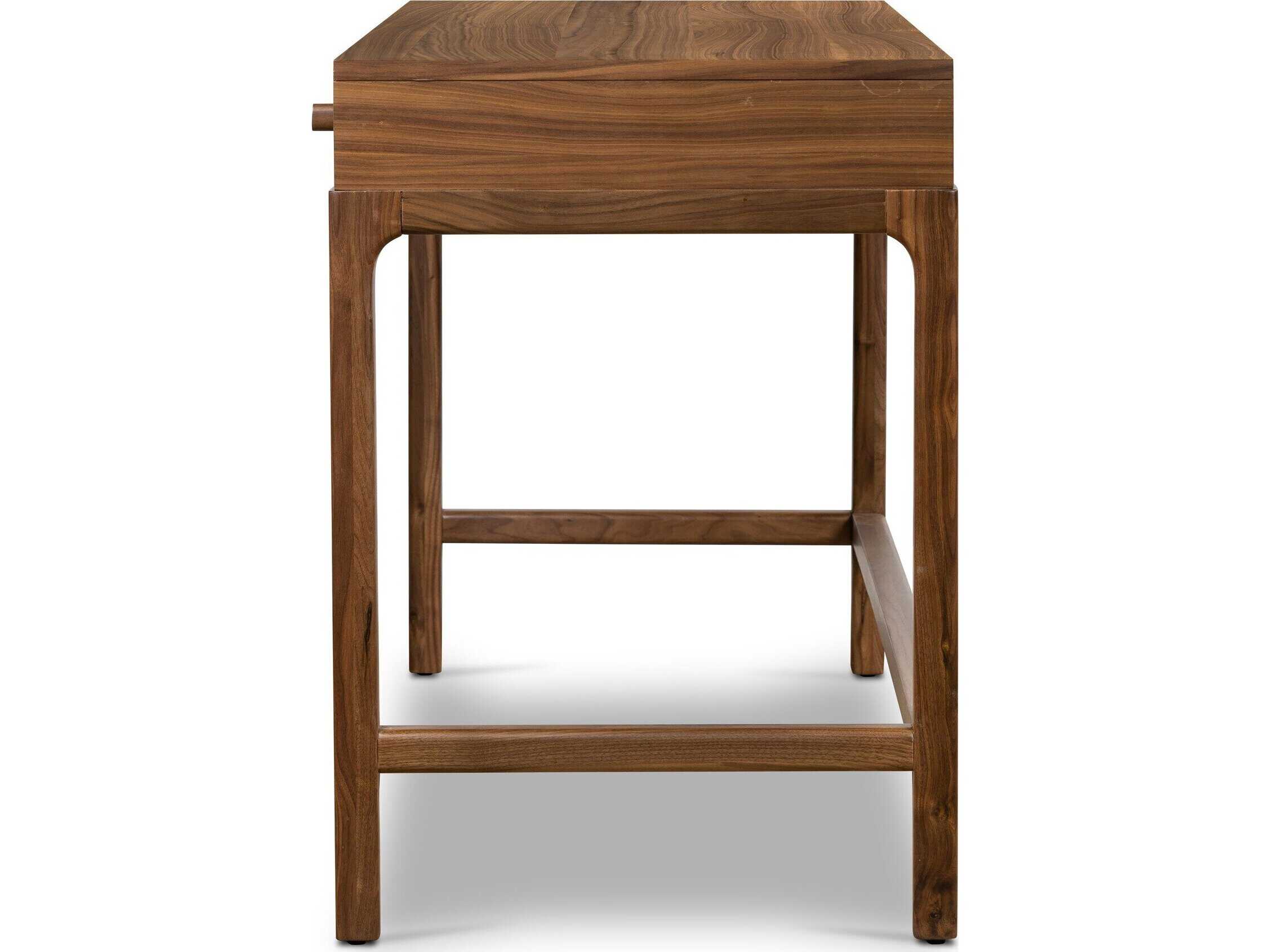 Four Hands Wallis Arturo Natural Walnut Brown Wood Secretary Desk