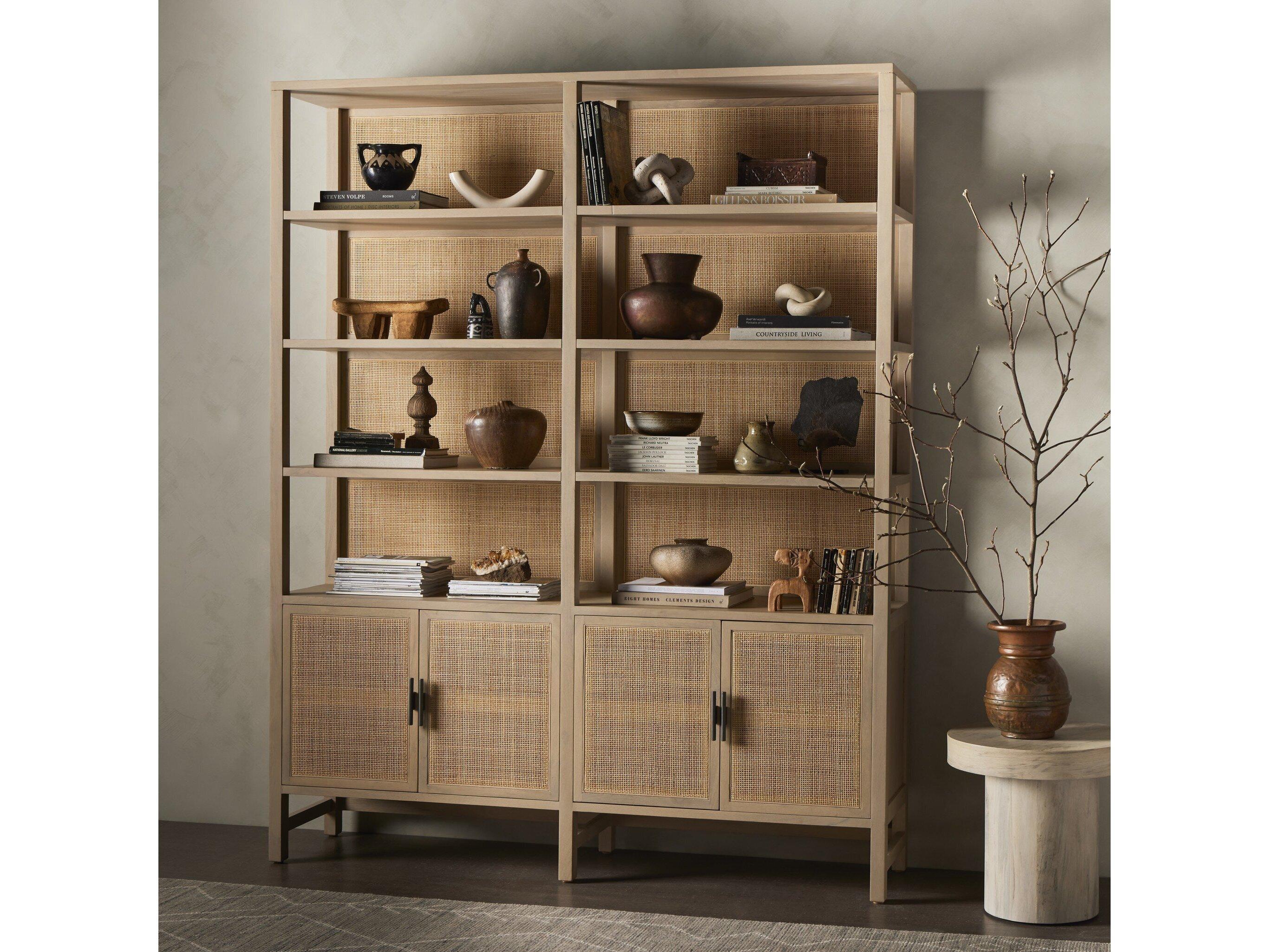 Four Hands Leighton Caprice Natural Mango  Bookshelf