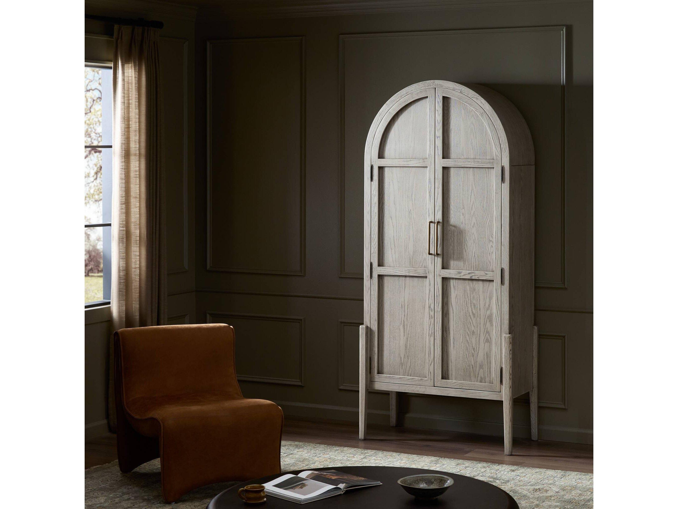 Four Hands Irondale Beige Oak Wood Accent Chest