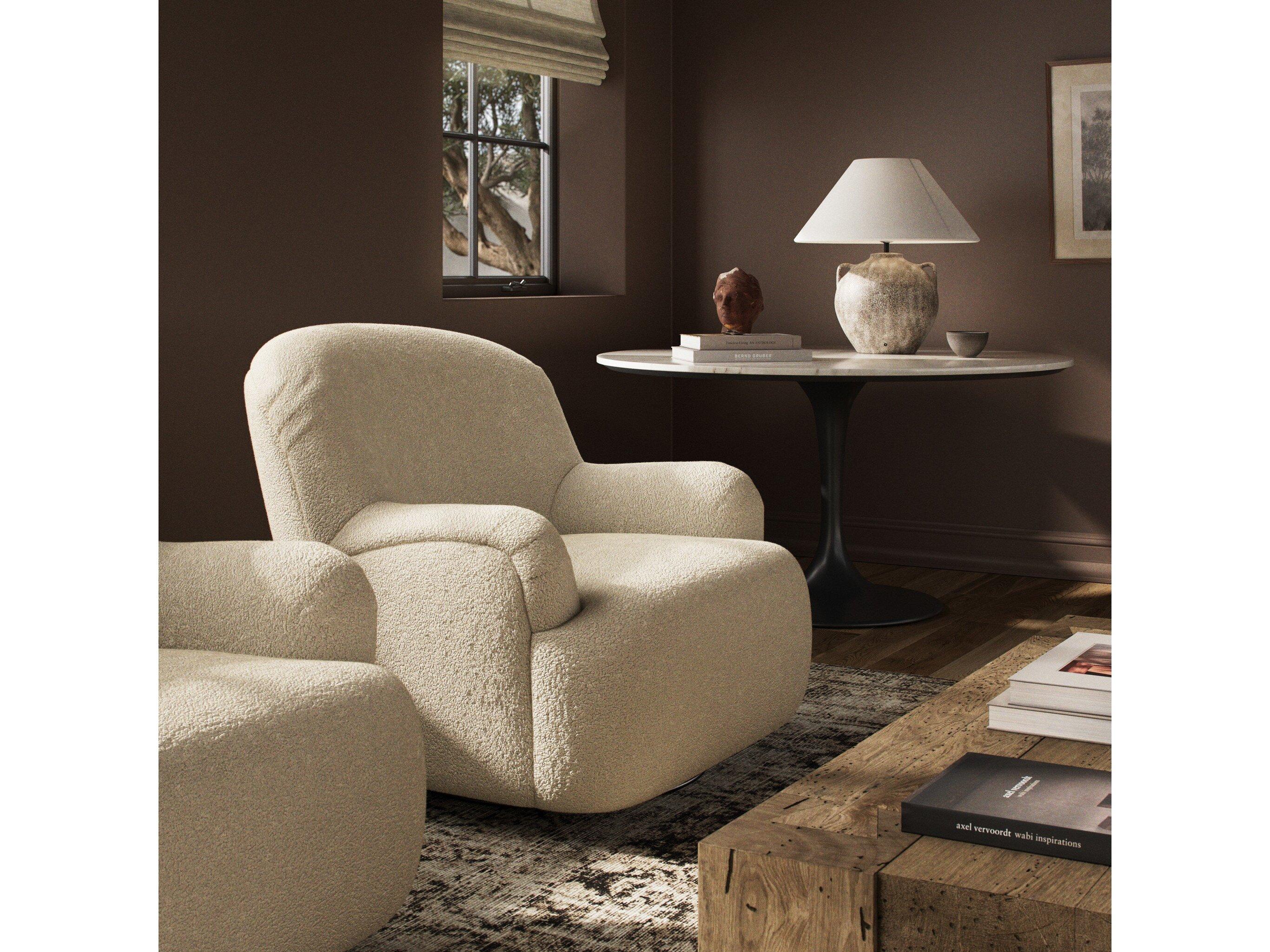 Four Hands Norwood Kadon Sheepskin Natural  Accent Chair