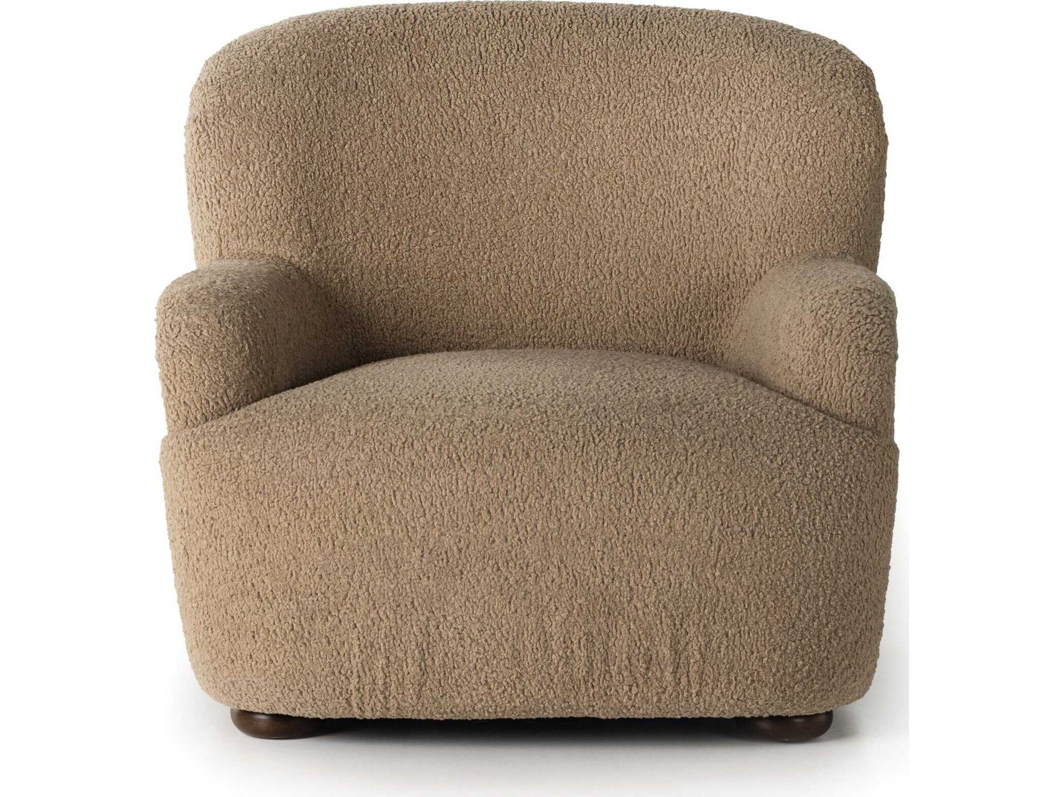 Four Hands Norwood Kadon Sheepskin Camel  Accent Chair
