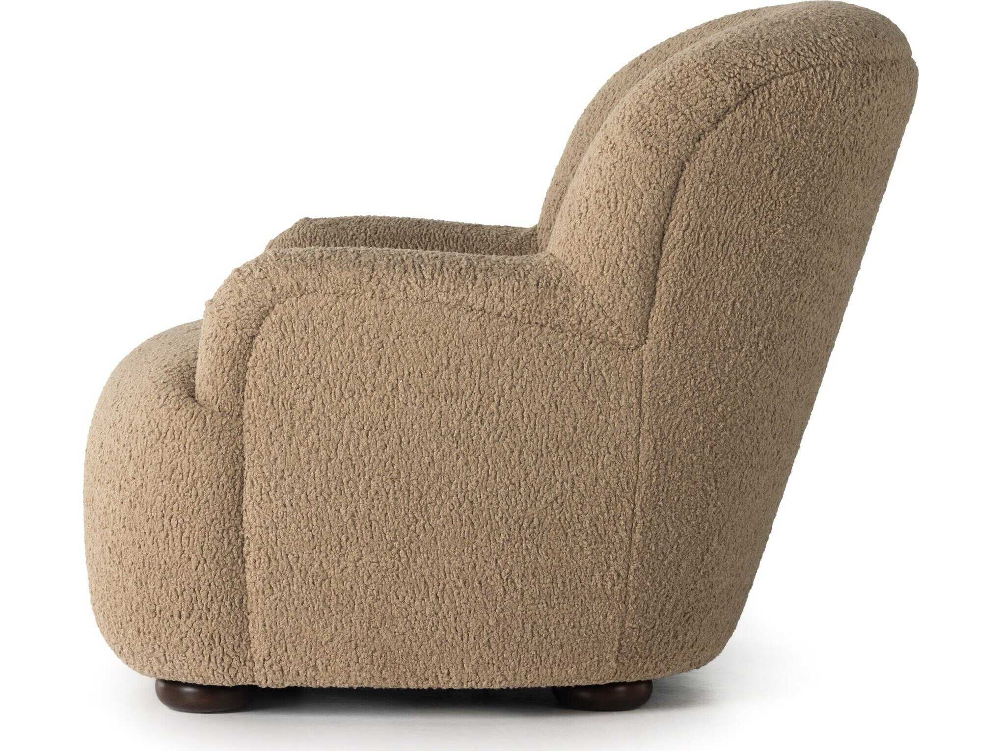 Four Hands Norwood Kadon Sheepskin Camel  Accent Chair