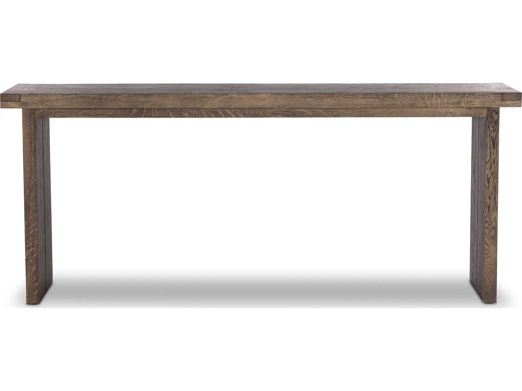 Four Hands Bennett Warby Worn Oak Veneer Console Table