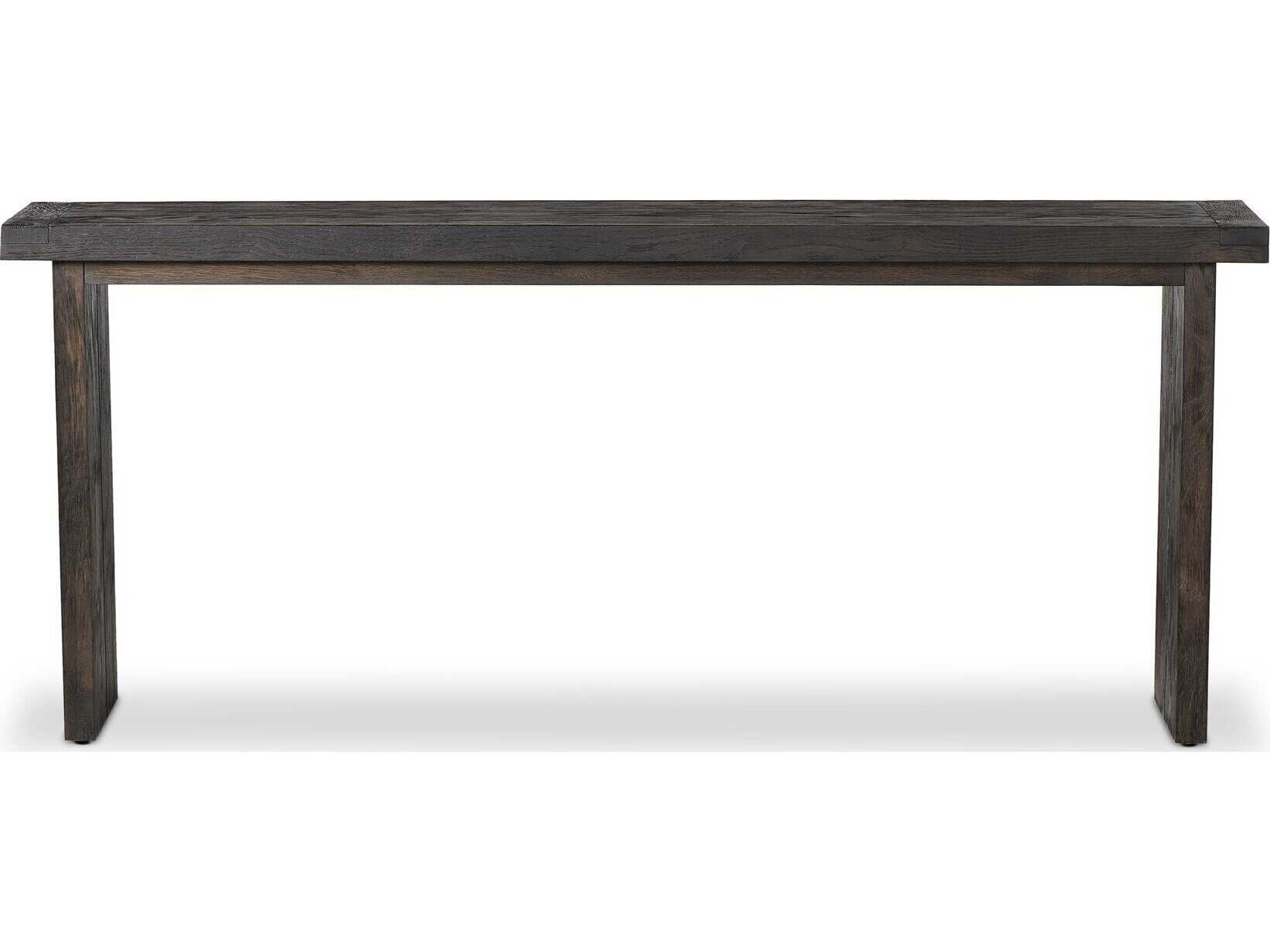 Four Hands Bennett Warby Worn Black Veneer Console Table