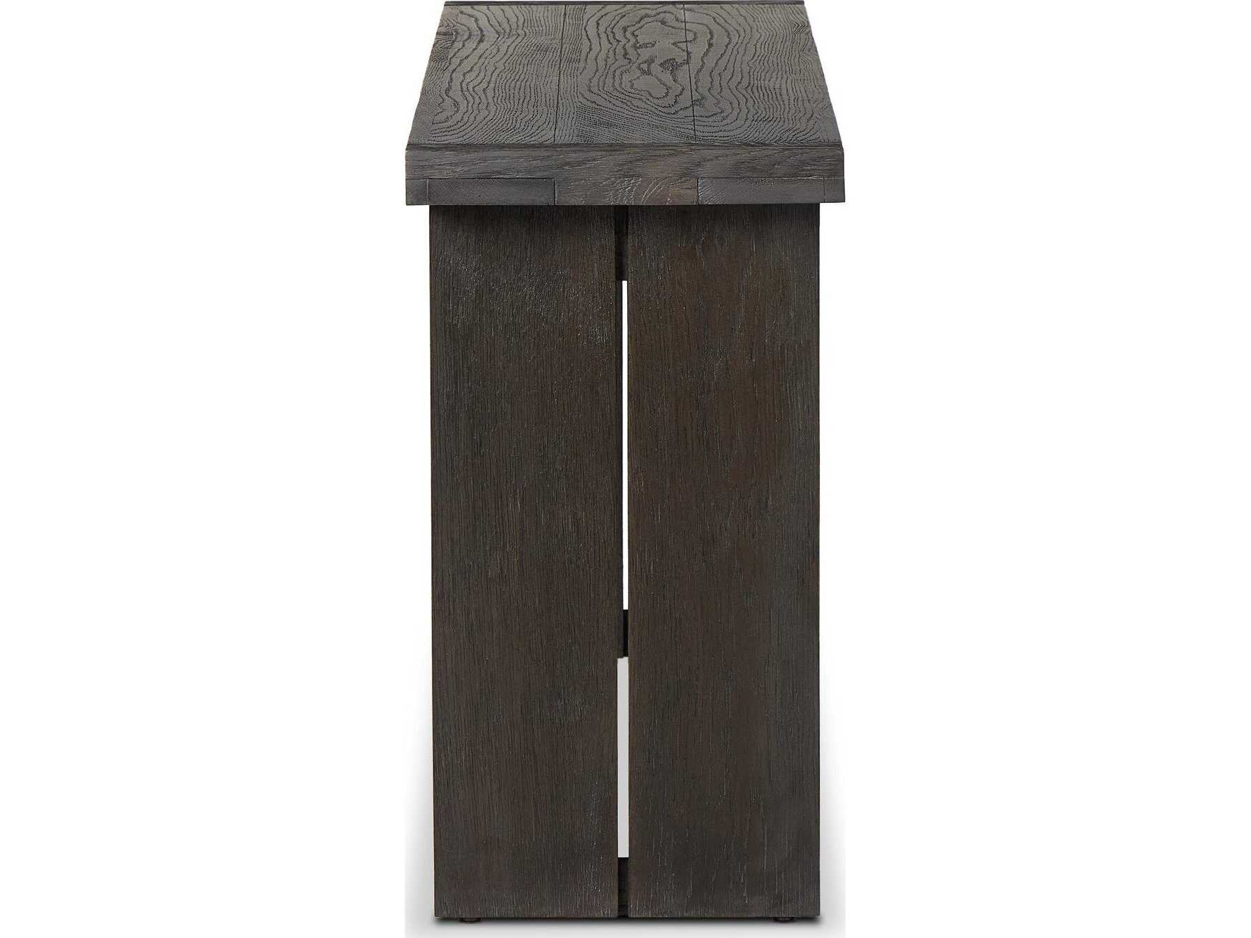 Four Hands Bennett Warby Worn Black Veneer Console Table