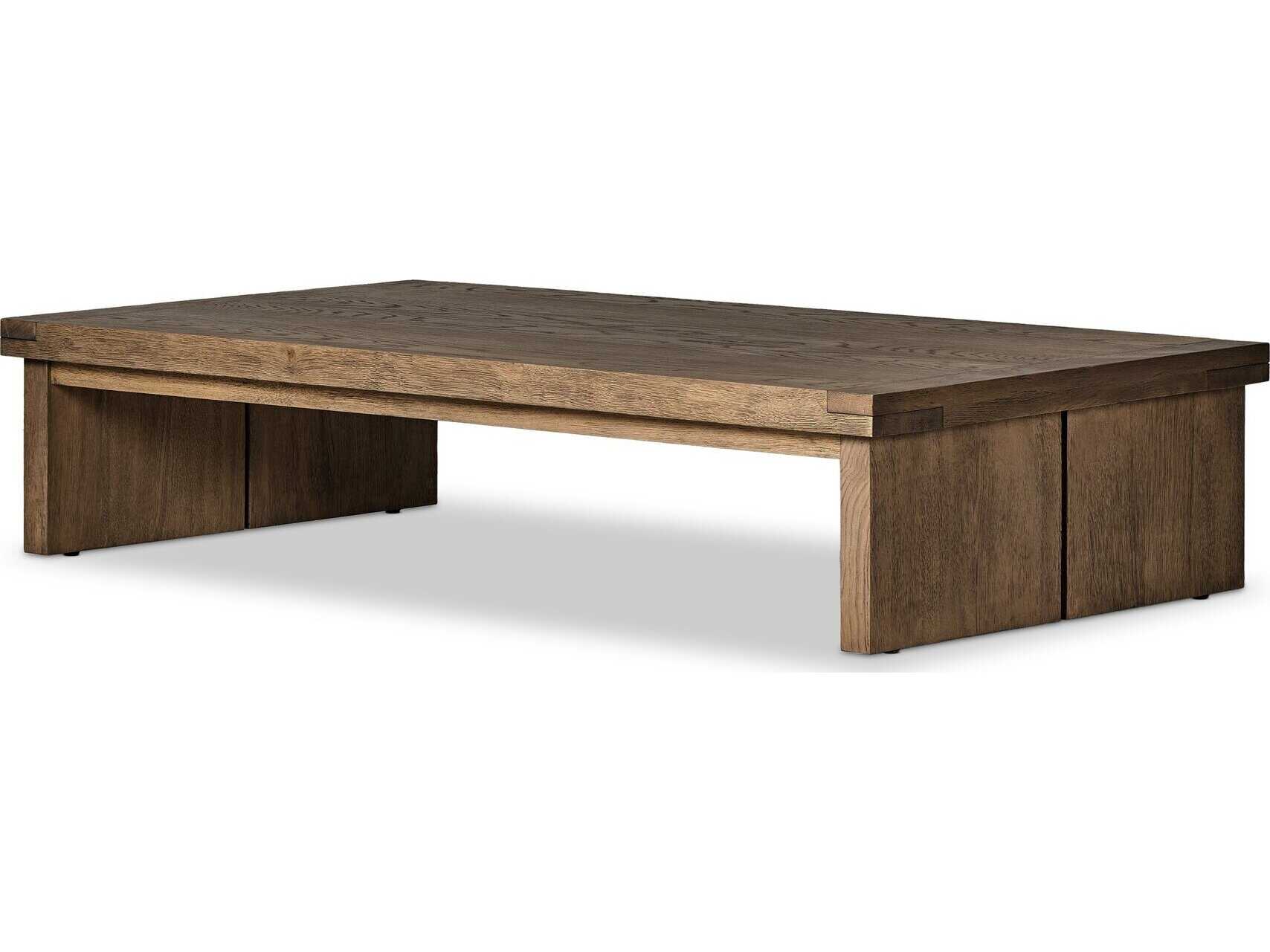 Four Hands Bennett Warby Worn Oak Veneer Coffee Table