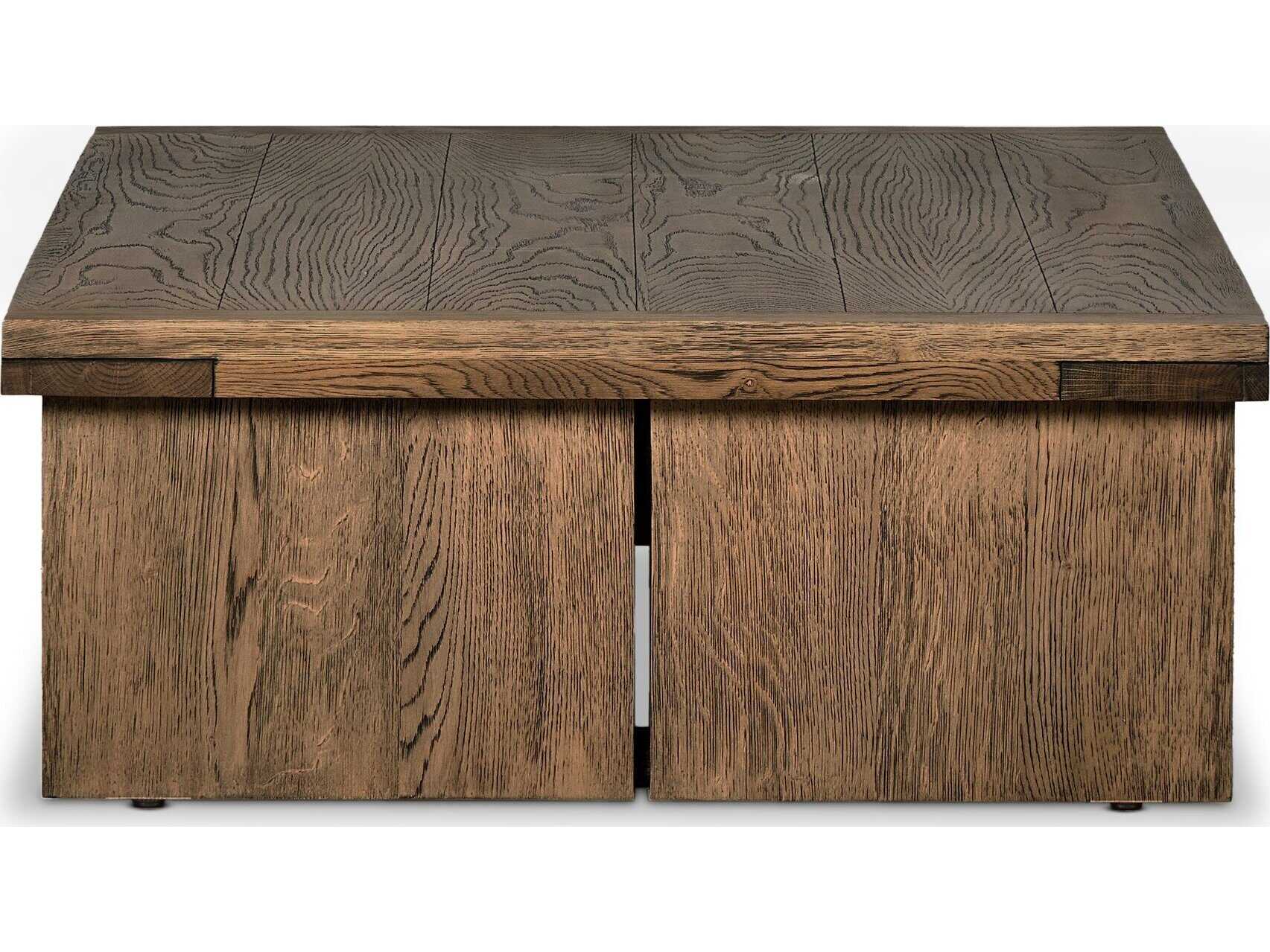 Four Hands Bennett Warby Worn Oak Veneer Coffee Table