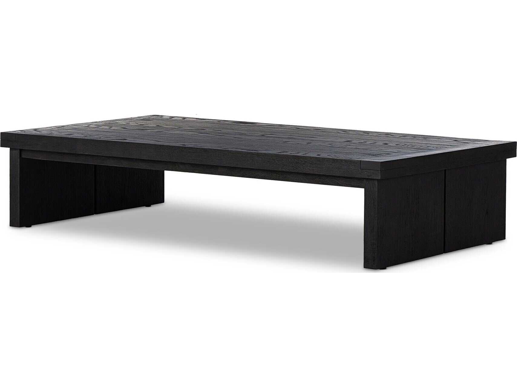 Four Hands Bennett Warby Worn Black Veneer Coffee Table