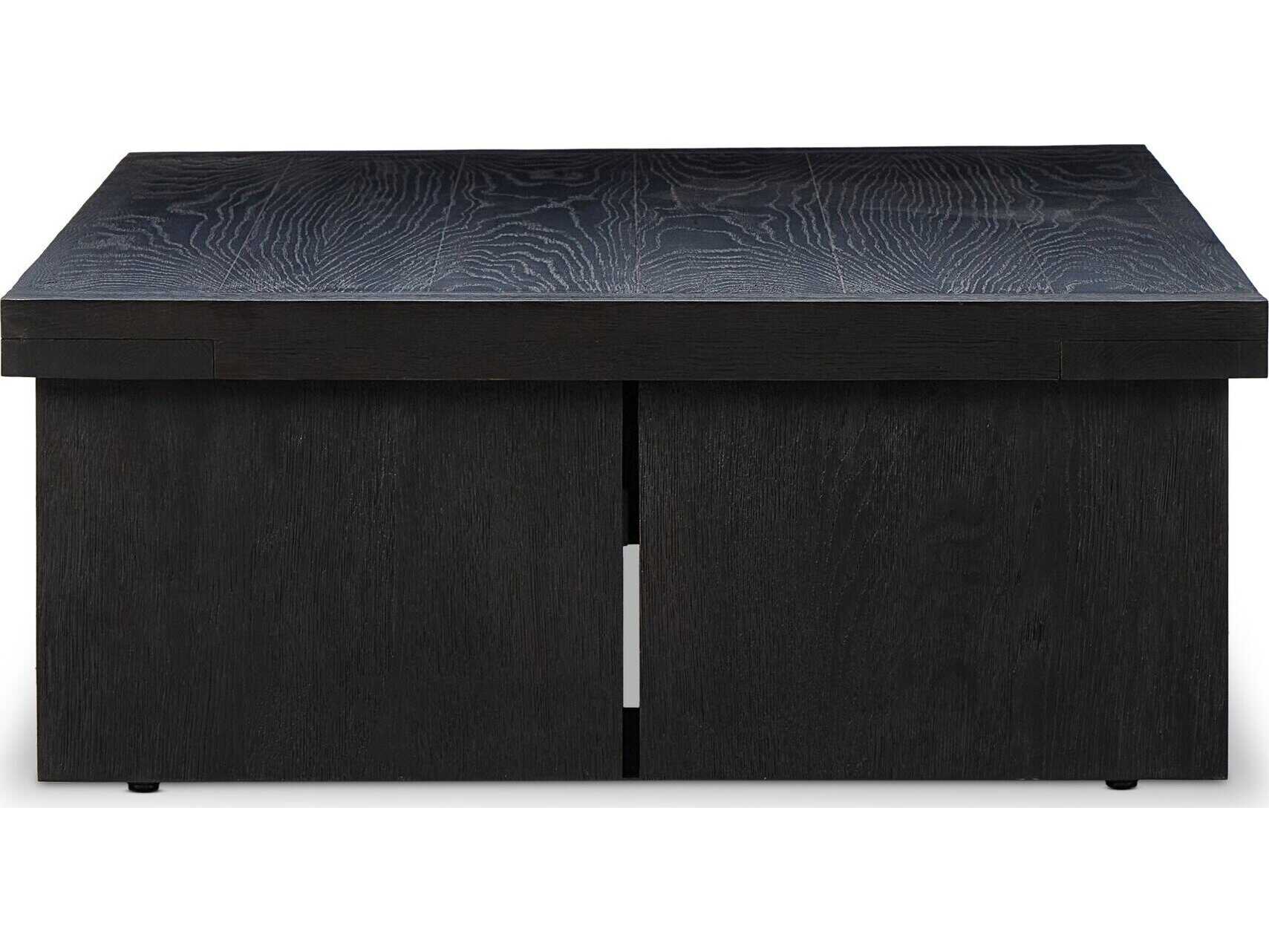 Four Hands Bennett Warby Worn Black Veneer Coffee Table