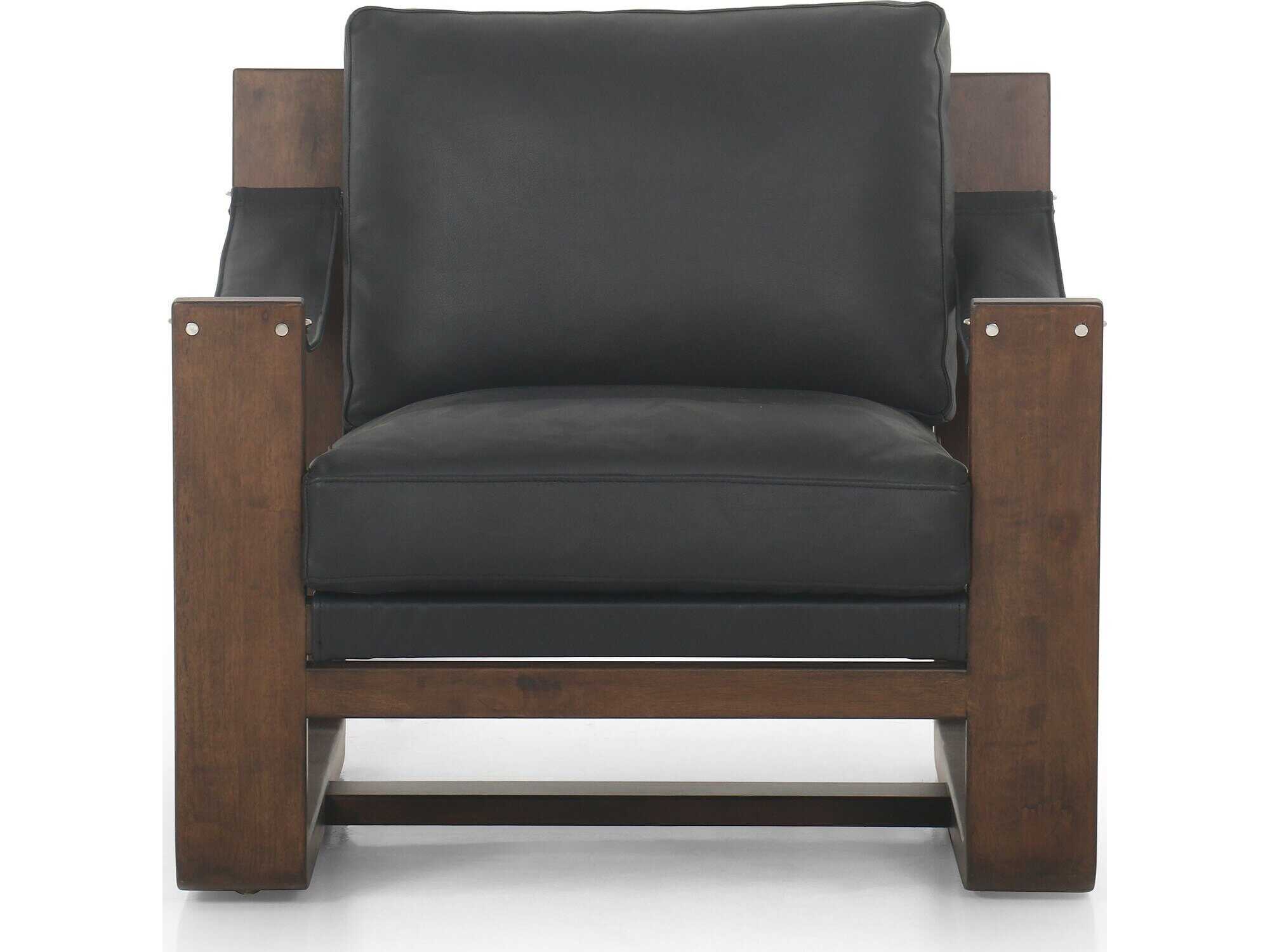 Four Hands Kensington Cesar Carson Black Accent Chair