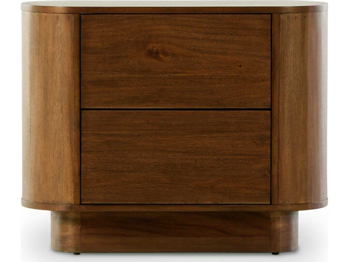 Four Hands Haiden Paden 2-Drawers Brown Acacia Wood Nightstand