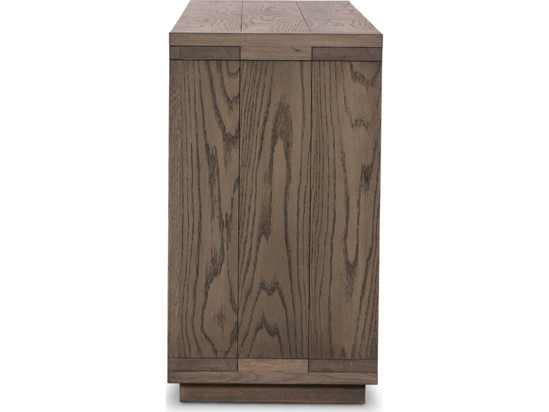Four Hands Bennett 6-Drawers Brown Oak Wood Double Dresser