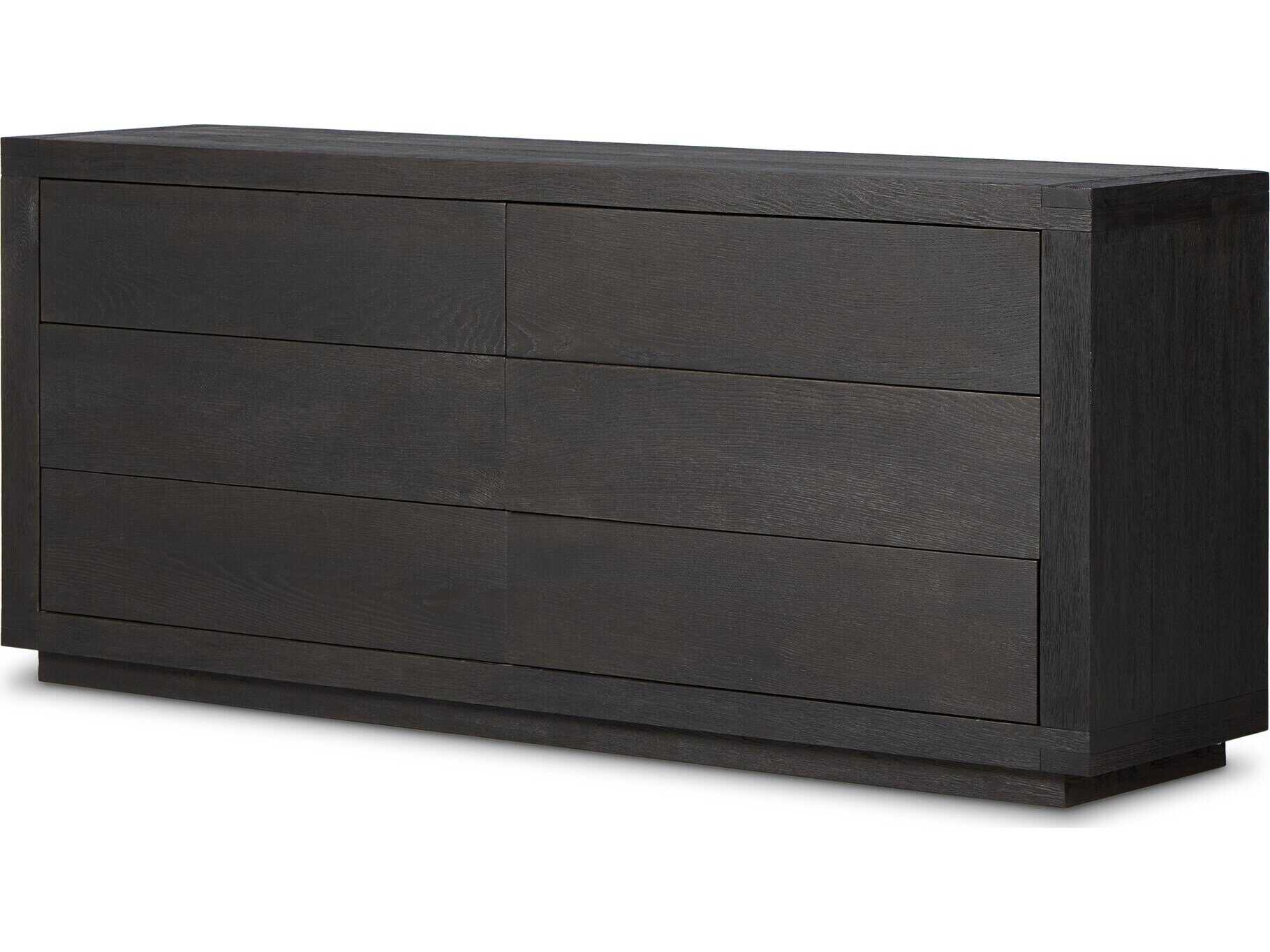 Four Hands Bennett 6-Drawers Oak Wood Double Dresser