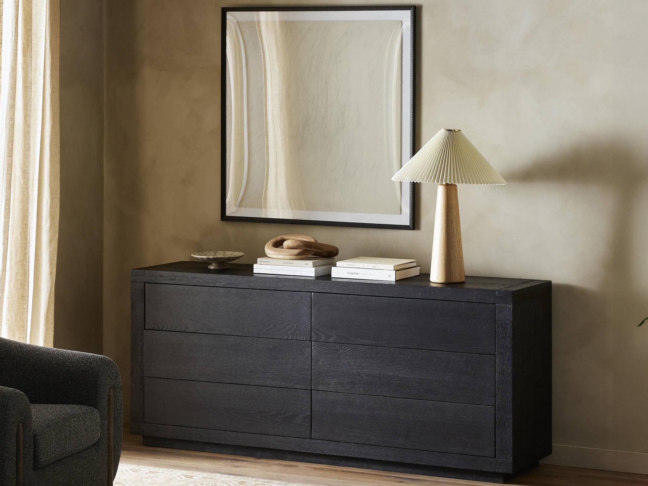 Four Hands Bennett 6-Drawers Oak Wood Double Dresser