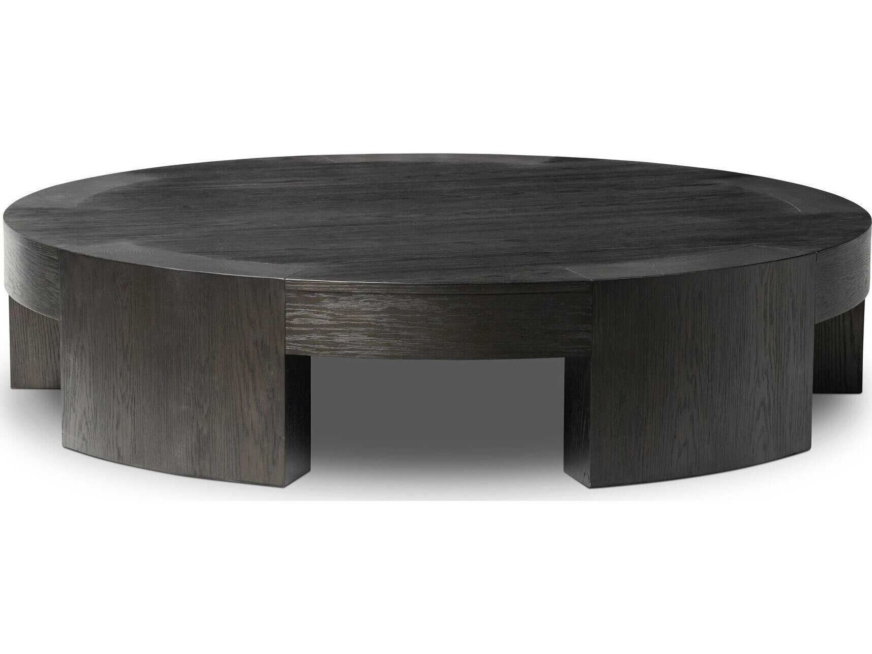 Four Hands Irondale Sheffield Charcoal Oak Veneer Coffee Table