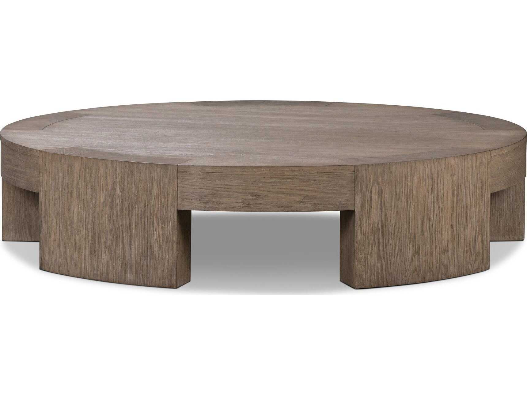 Four Hands Irondale Sheffield Warm Natural Flat Oak Veneer Coffee Table
