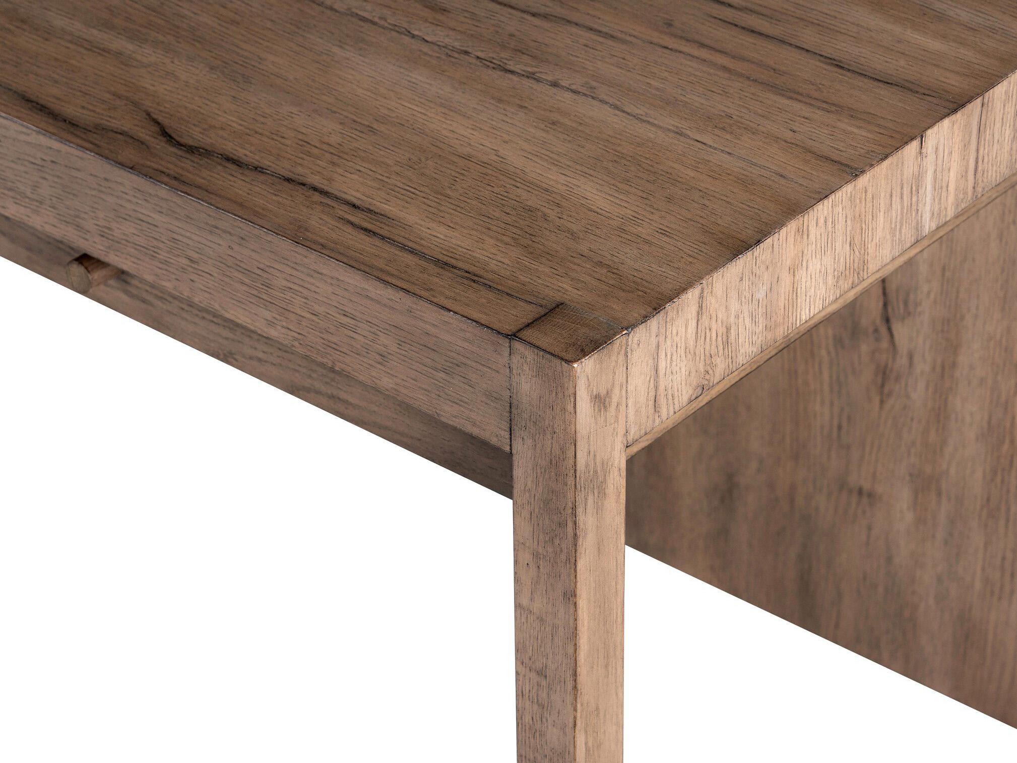 Four Hands Haiden Suspension Rustic Grey Veneer Oak Wood Secretary Desk