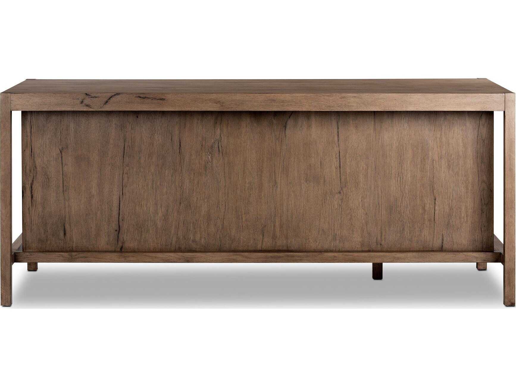 Four Hands Haiden Suspension Rustic Grey Veneer Oak Wood Secretary Desk